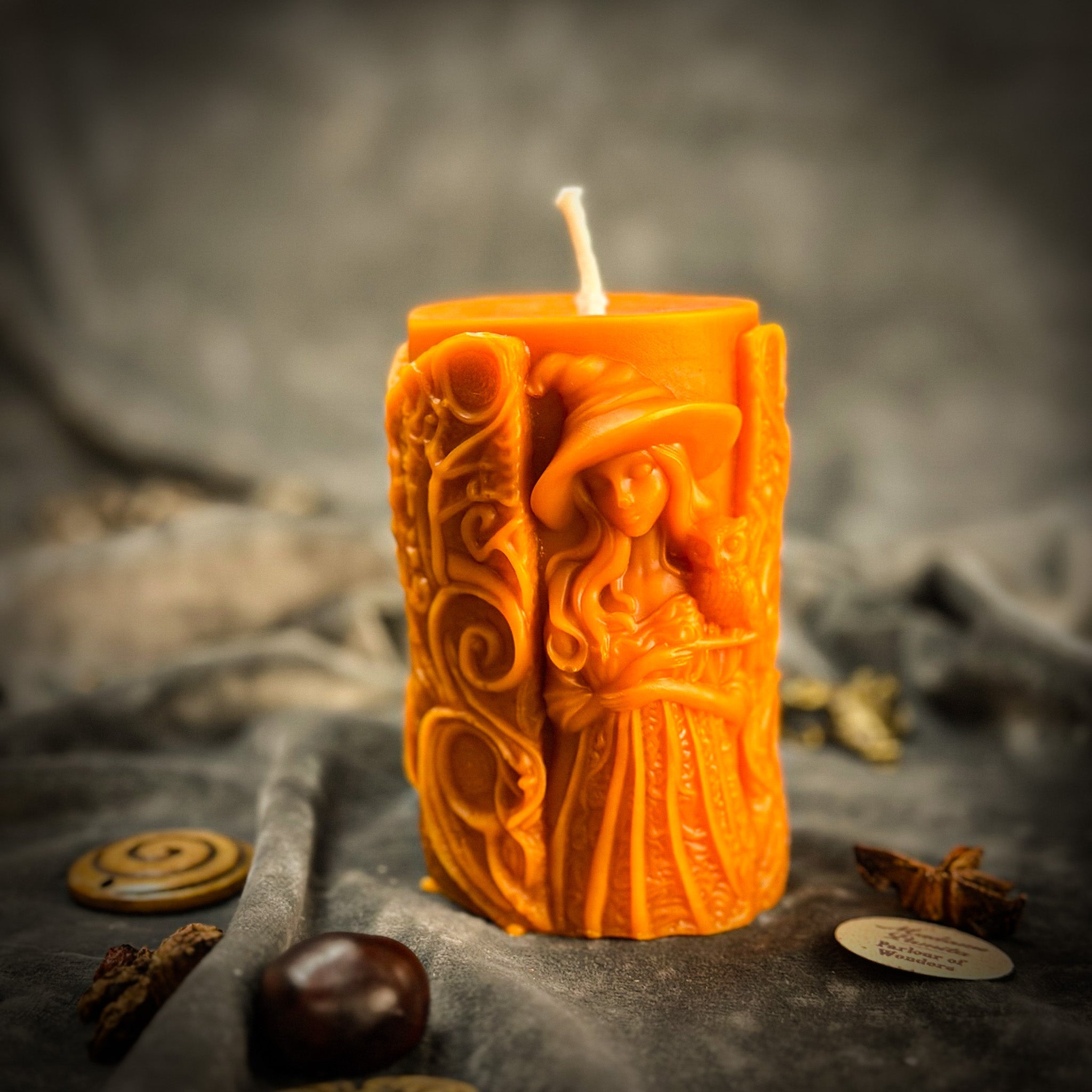 Beeswax Pillars of Witchcraft Spell Candle - Love
