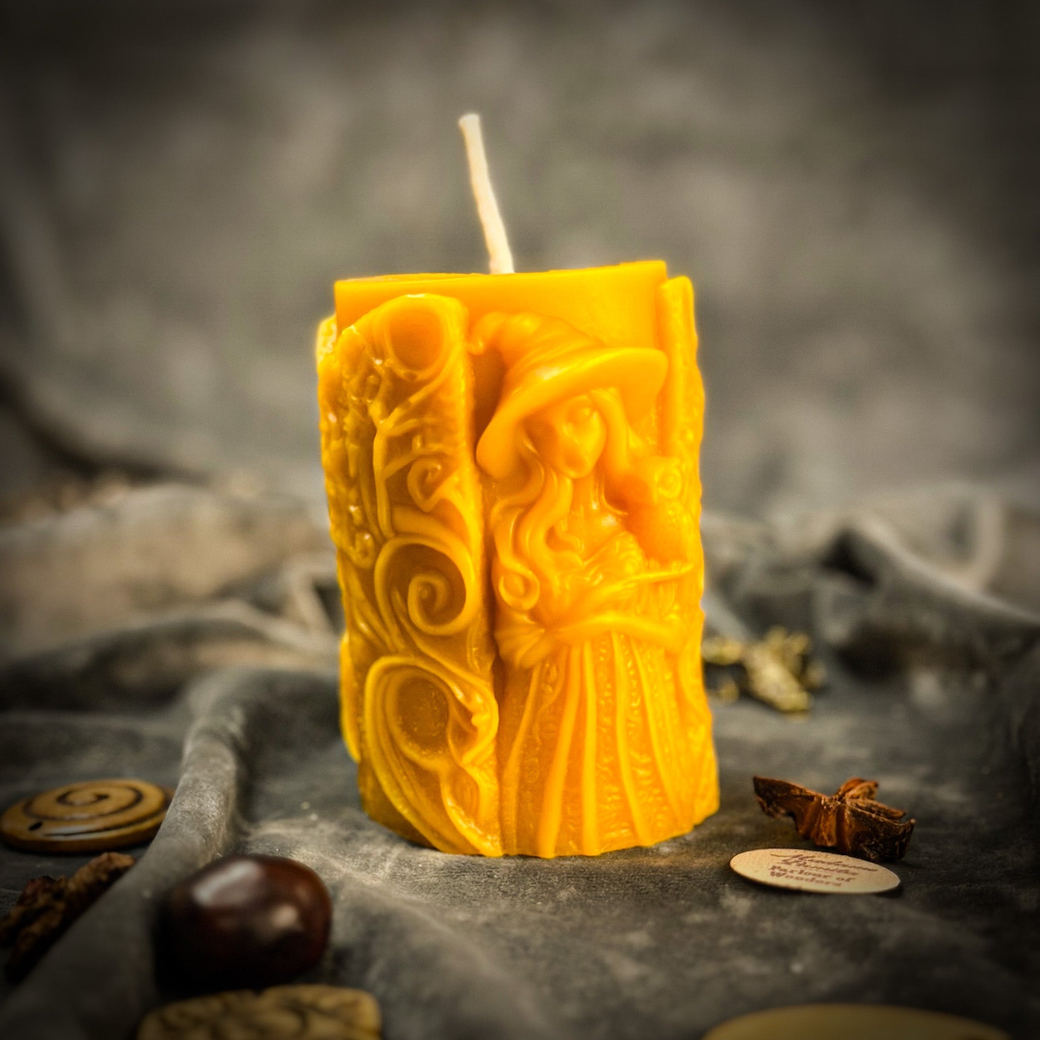 Beeswax Pillars of Witchcraft Spell Candle - Love