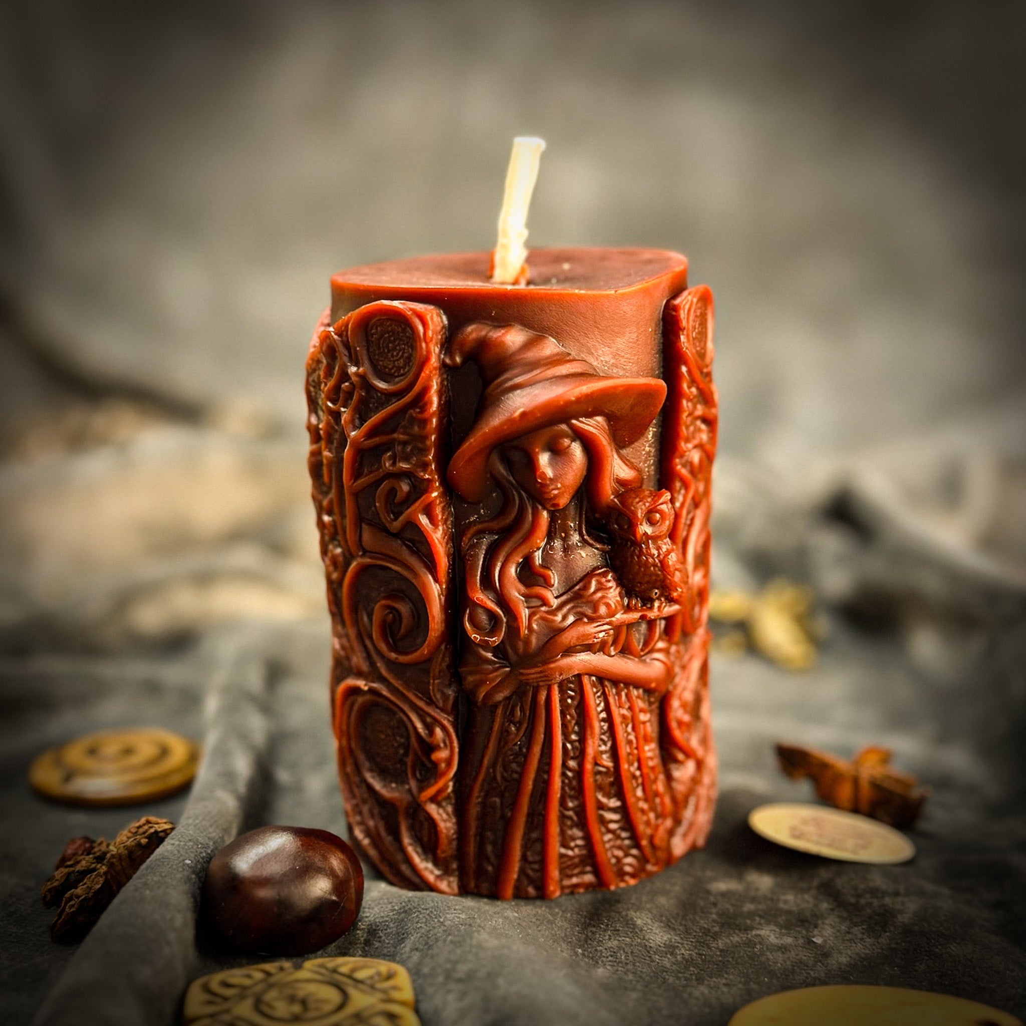 Beeswax Pillars of Witchcraft Spell Candle - Love