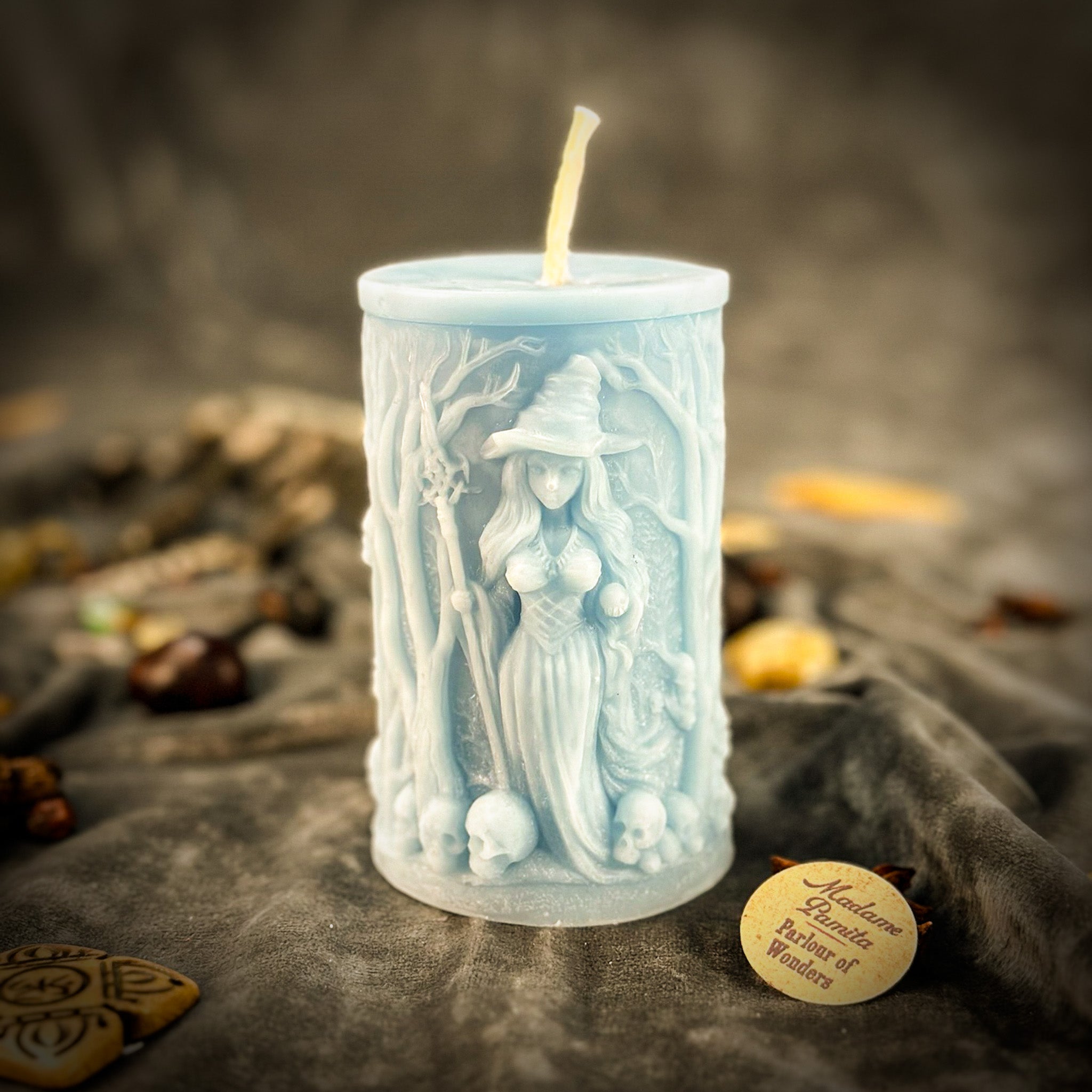 Beeswax Pillars of Witchcraft Spell Candle - Wisdom