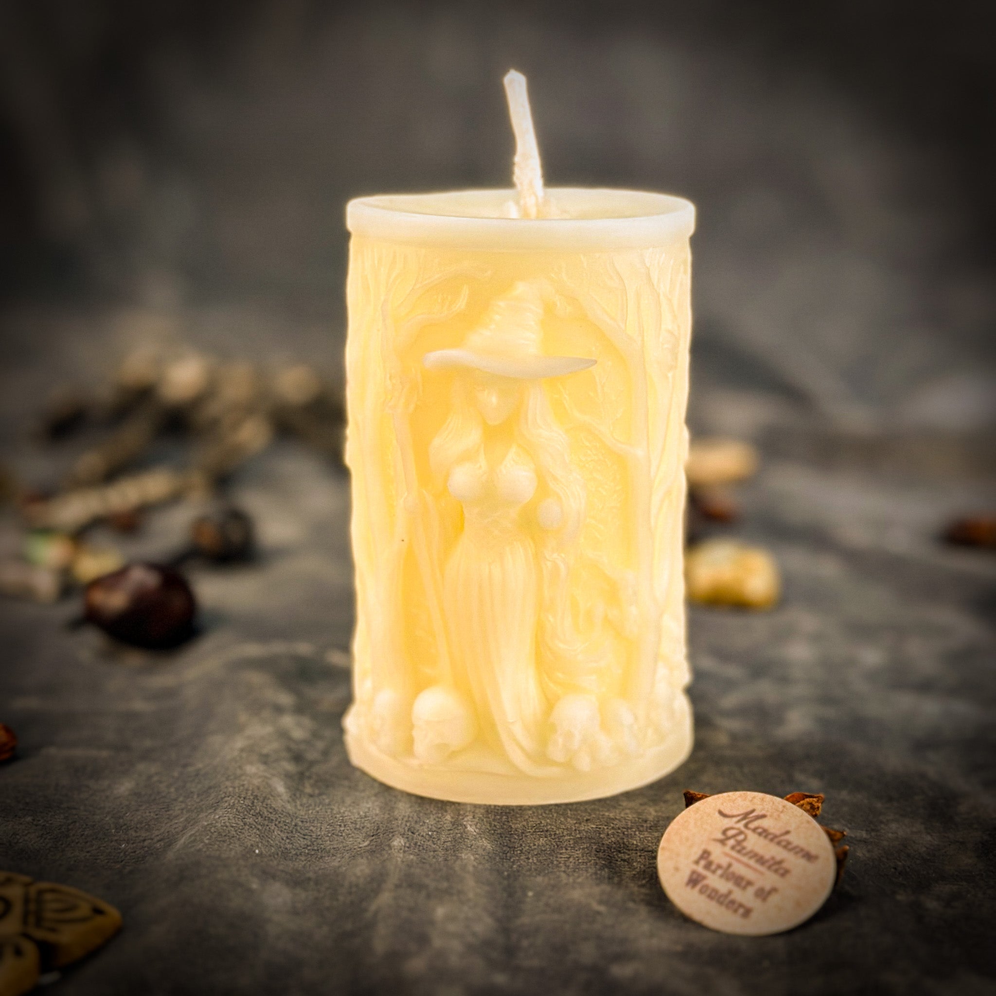 Beeswax Pillars of Witchcraft Spell Candle - Wisdom