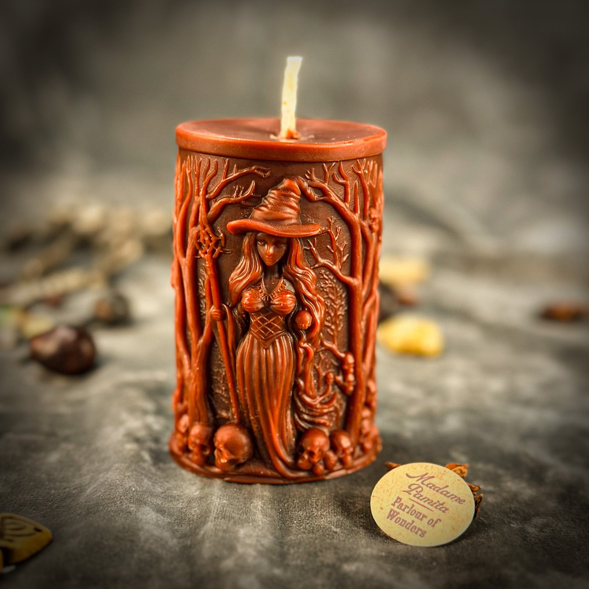 Beeswax Pillars of Witchcraft Spell Candle - Wisdom
