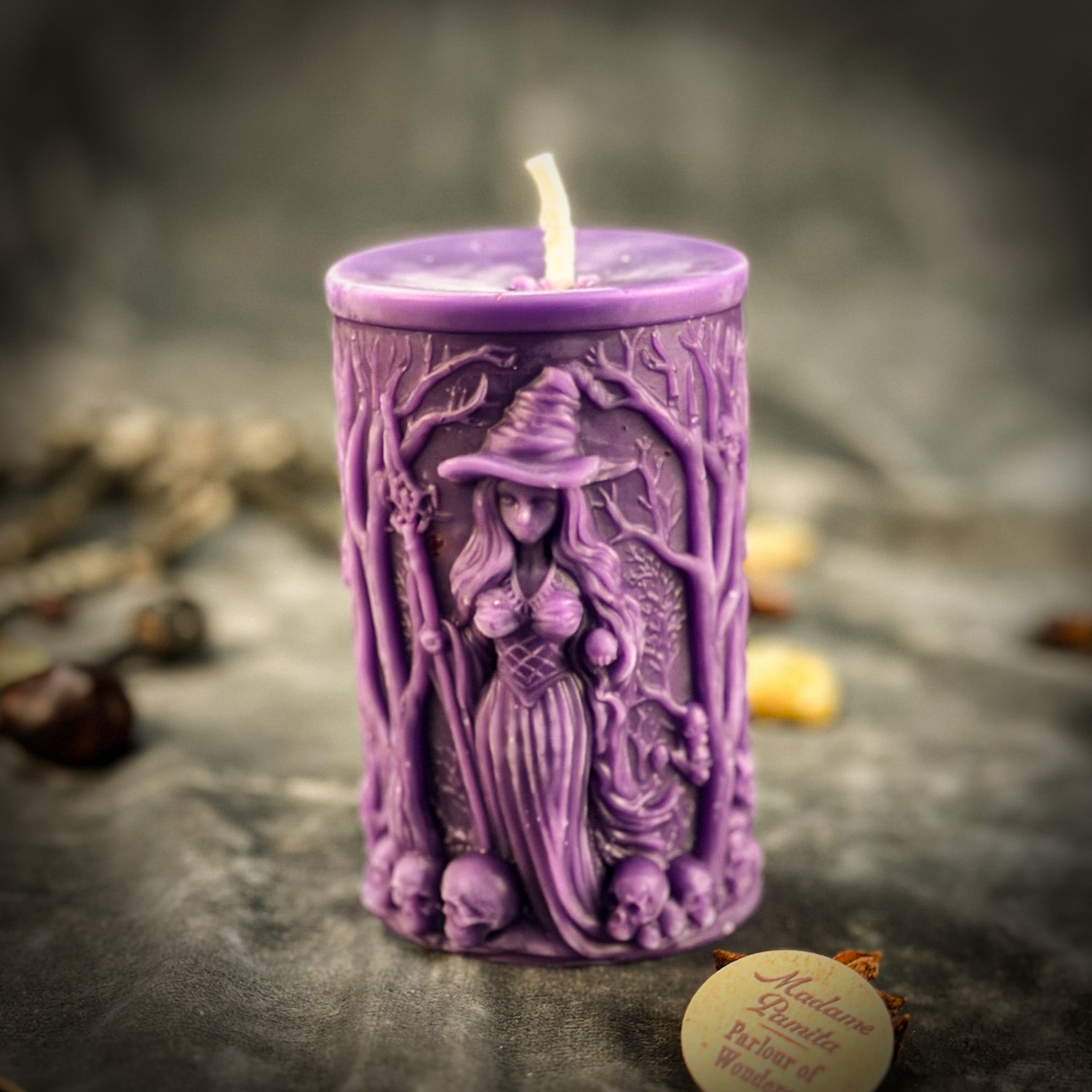 Beeswax Pillars of Witchcraft Spell Candle - Wisdom