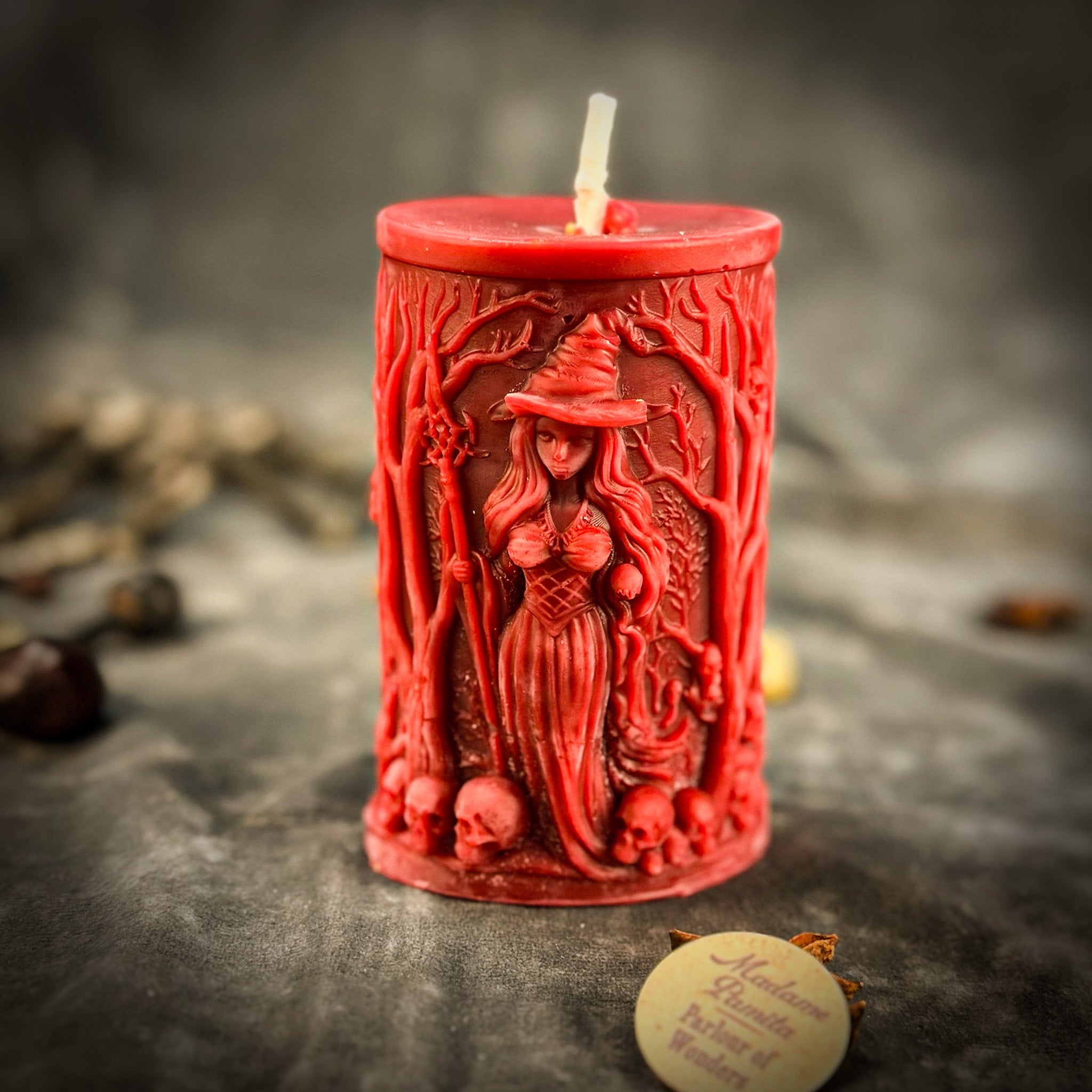 Beeswax Pillars of Witchcraft Spell Candle - Wisdom