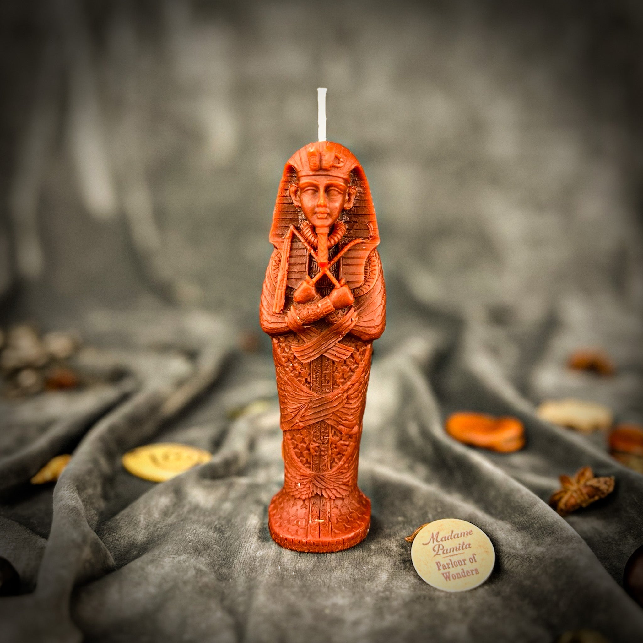Beeswax Sacred Egyptian Mummy Spell Candle
