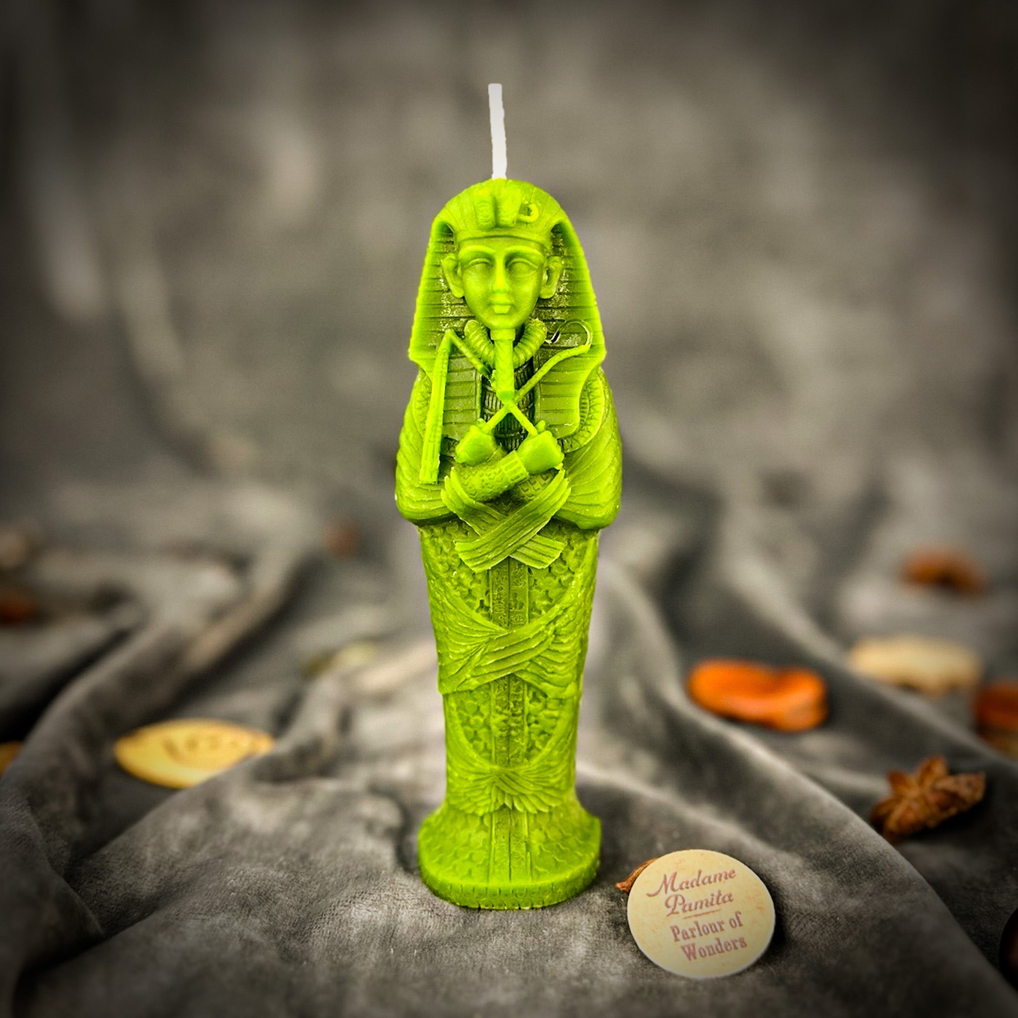 Beeswax Sacred Egyptian Mummy Spell Candle