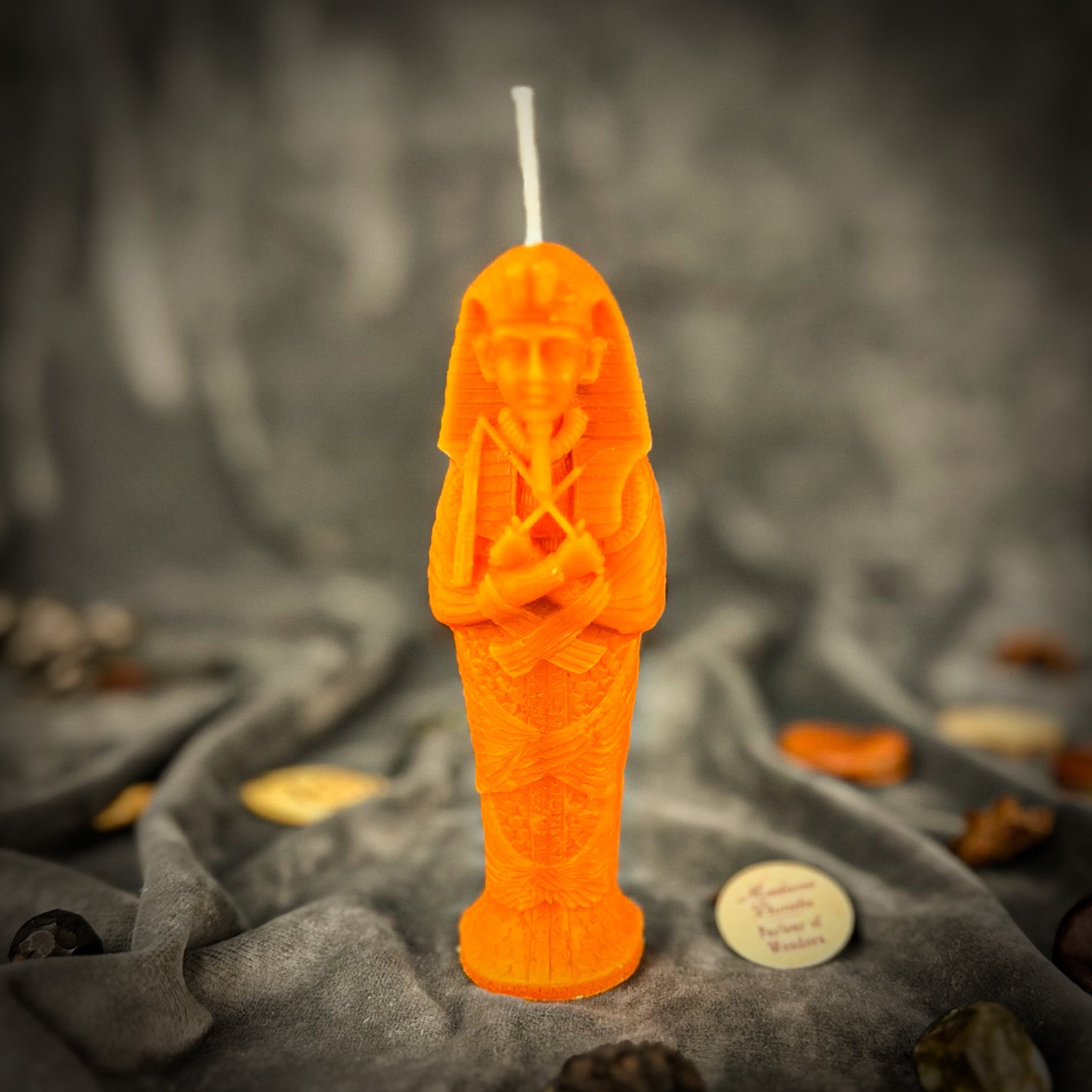 Beeswax Sacred Egyptian Mummy Spell Candle