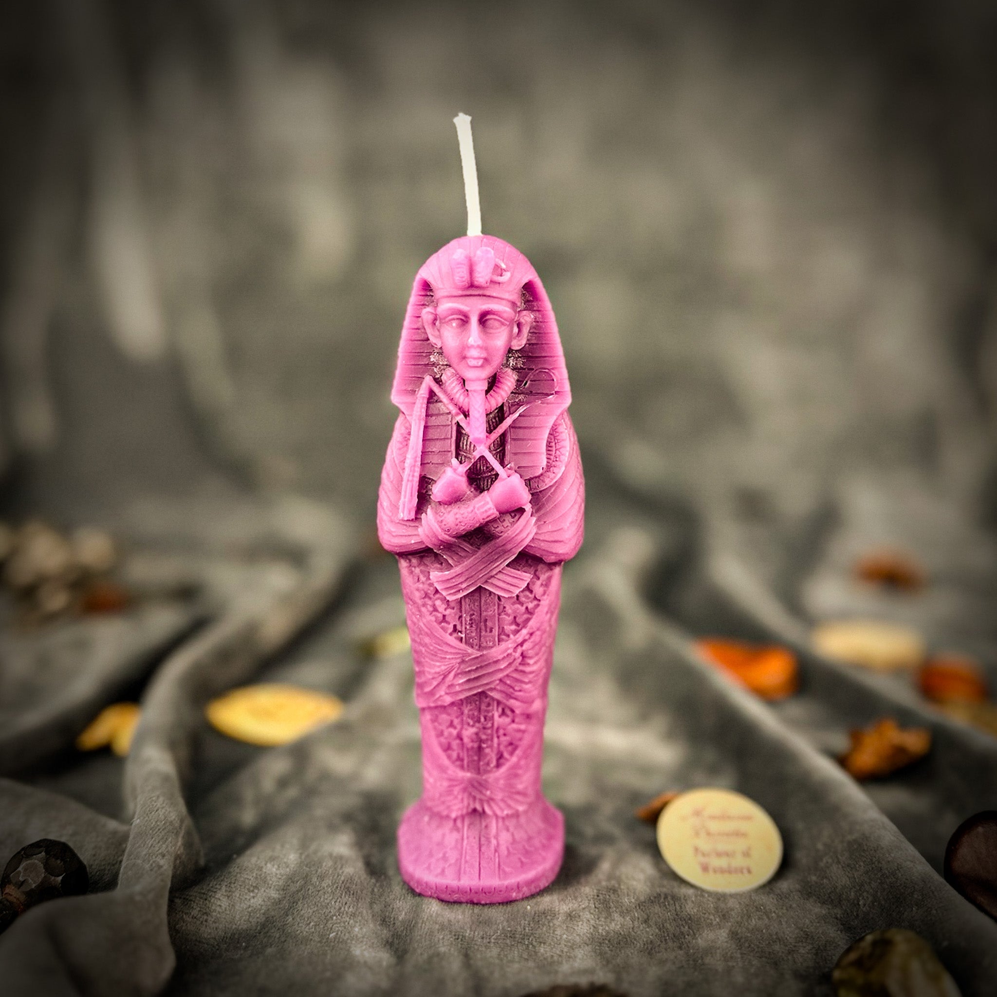 Beeswax Sacred Egyptian Mummy Spell Candle