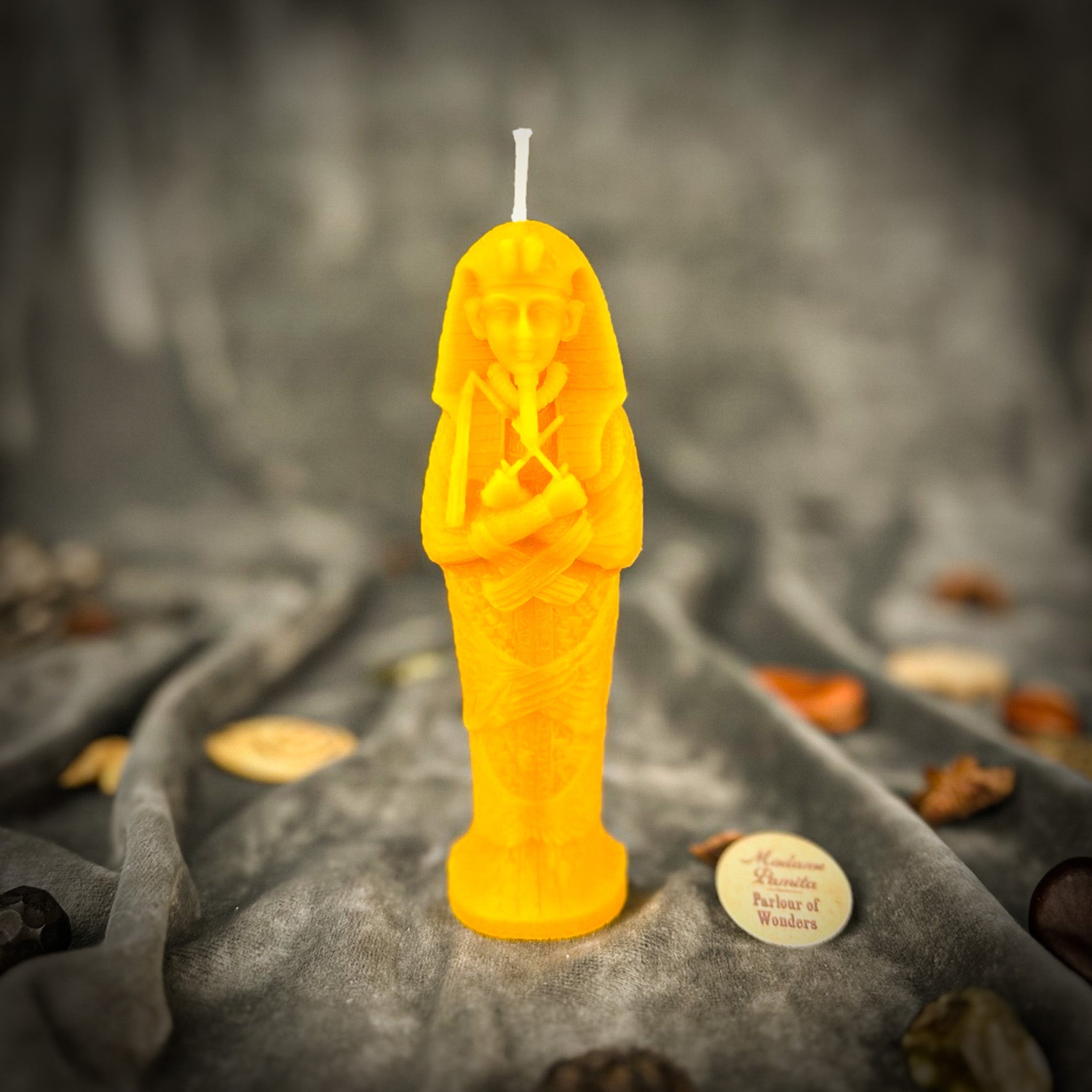 Beeswax Sacred Egyptian Mummy Spell Candle