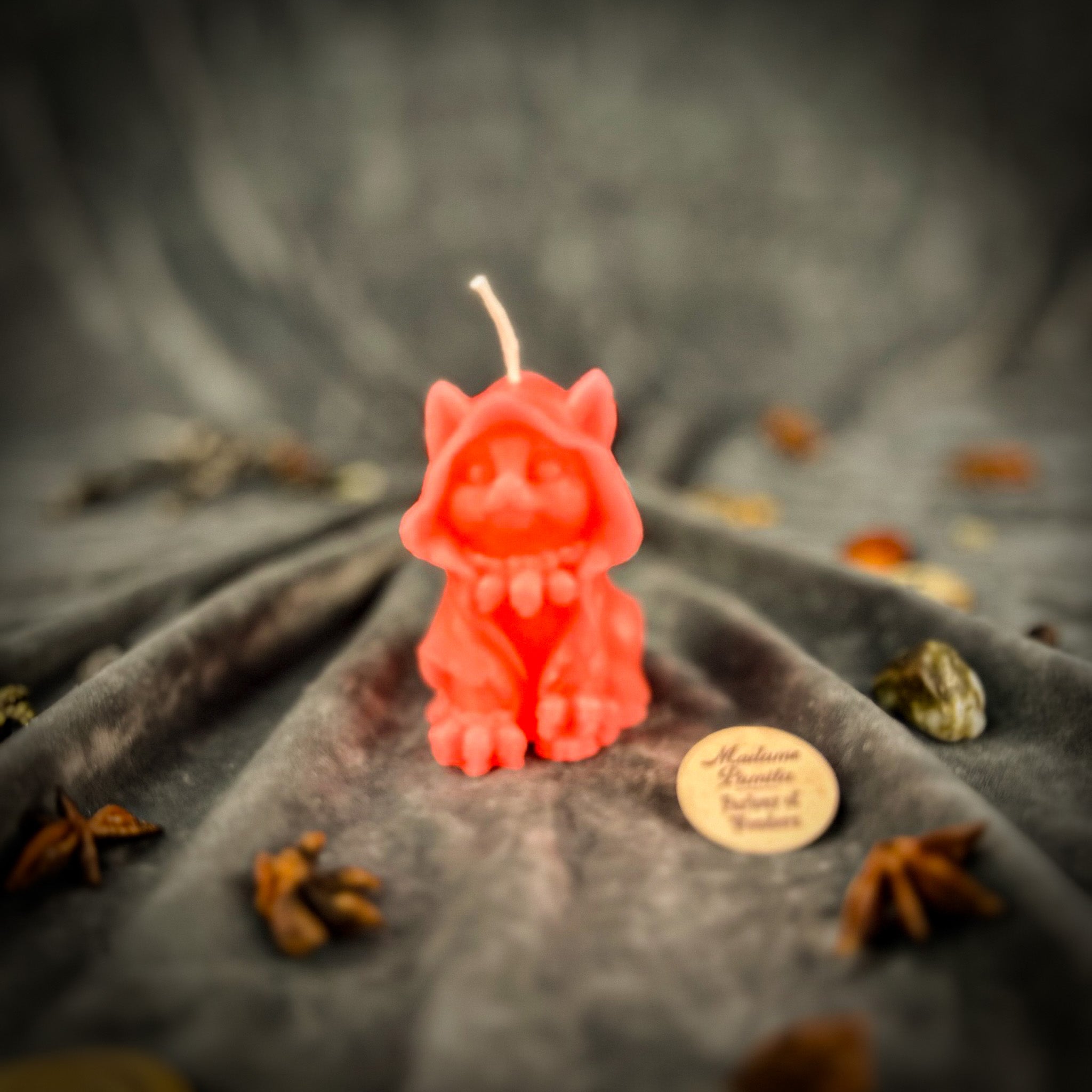 Beeswax Salem the Wizard Kitten Spell Candle