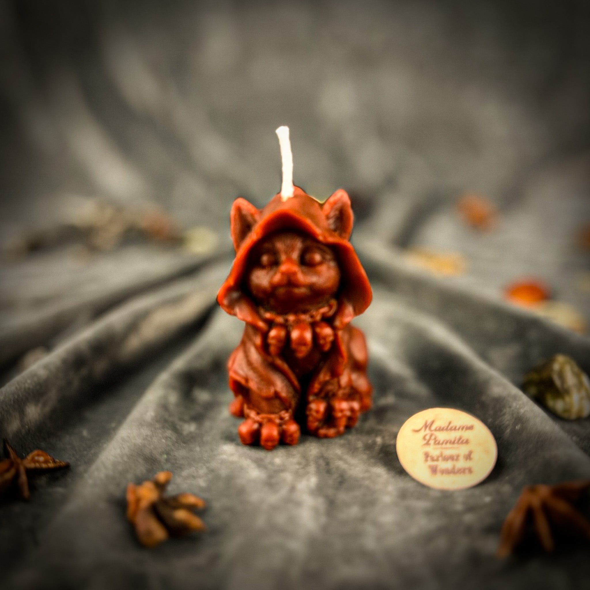 Beeswax Salem the Wizard Kitten Spell Candle