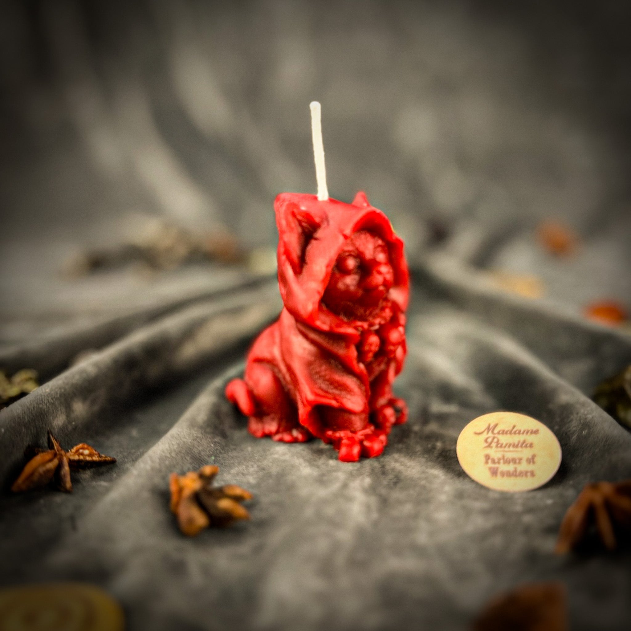 Beeswax Salem the Wizard Kitten Spell Candle