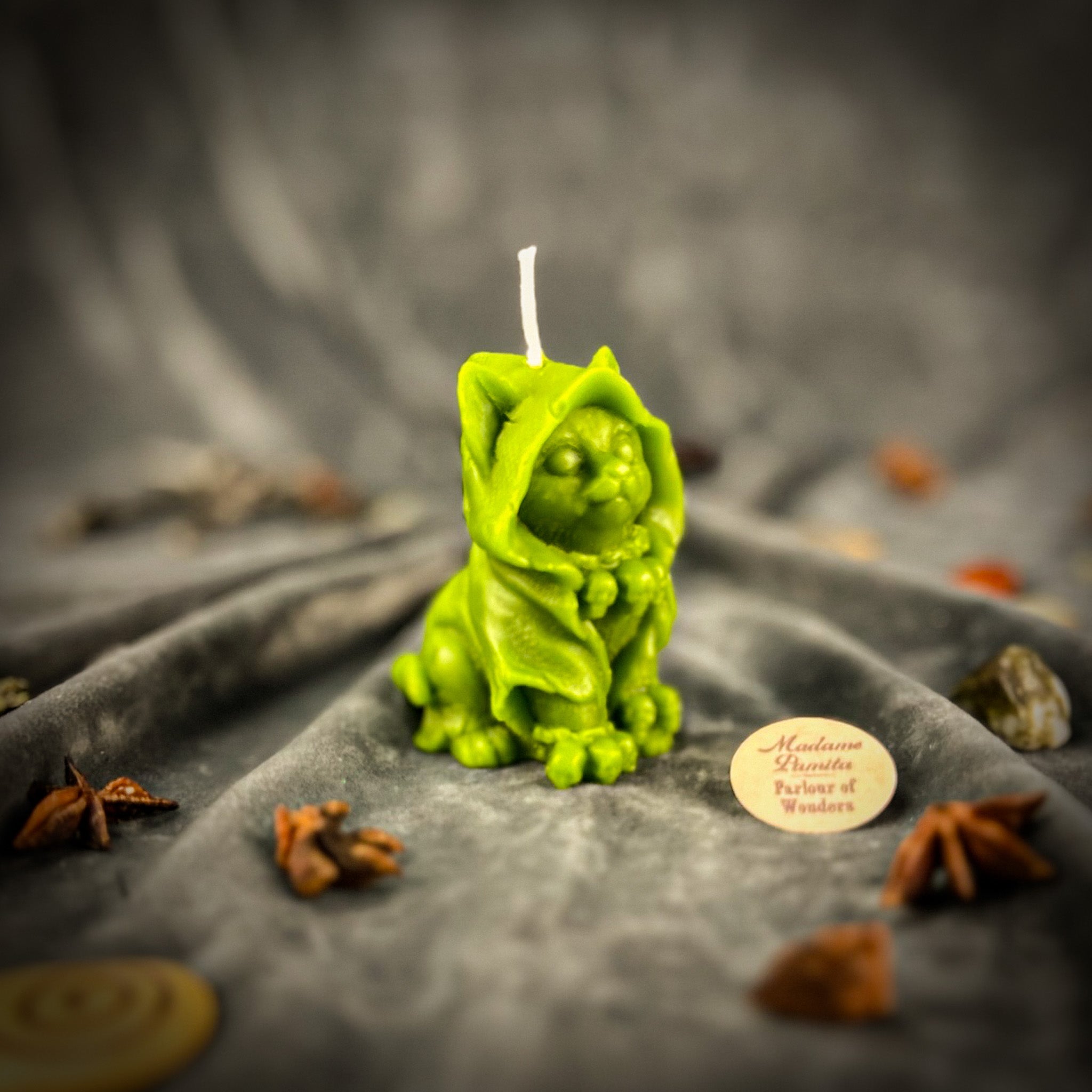 Beeswax Salem the Wizard Kitten Spell Candle