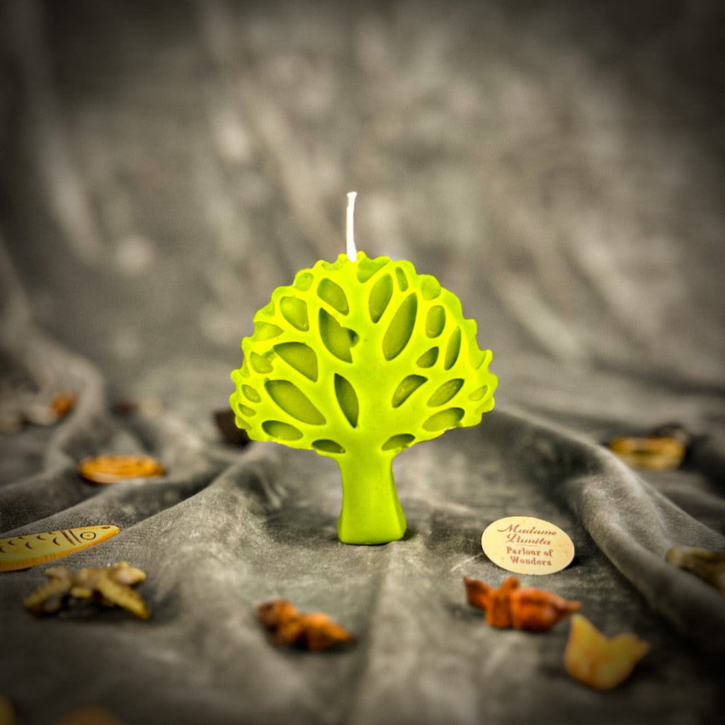 Beeswax Cosmic Tree Spell Candle - Shamanic Journey & Spirit Connection
