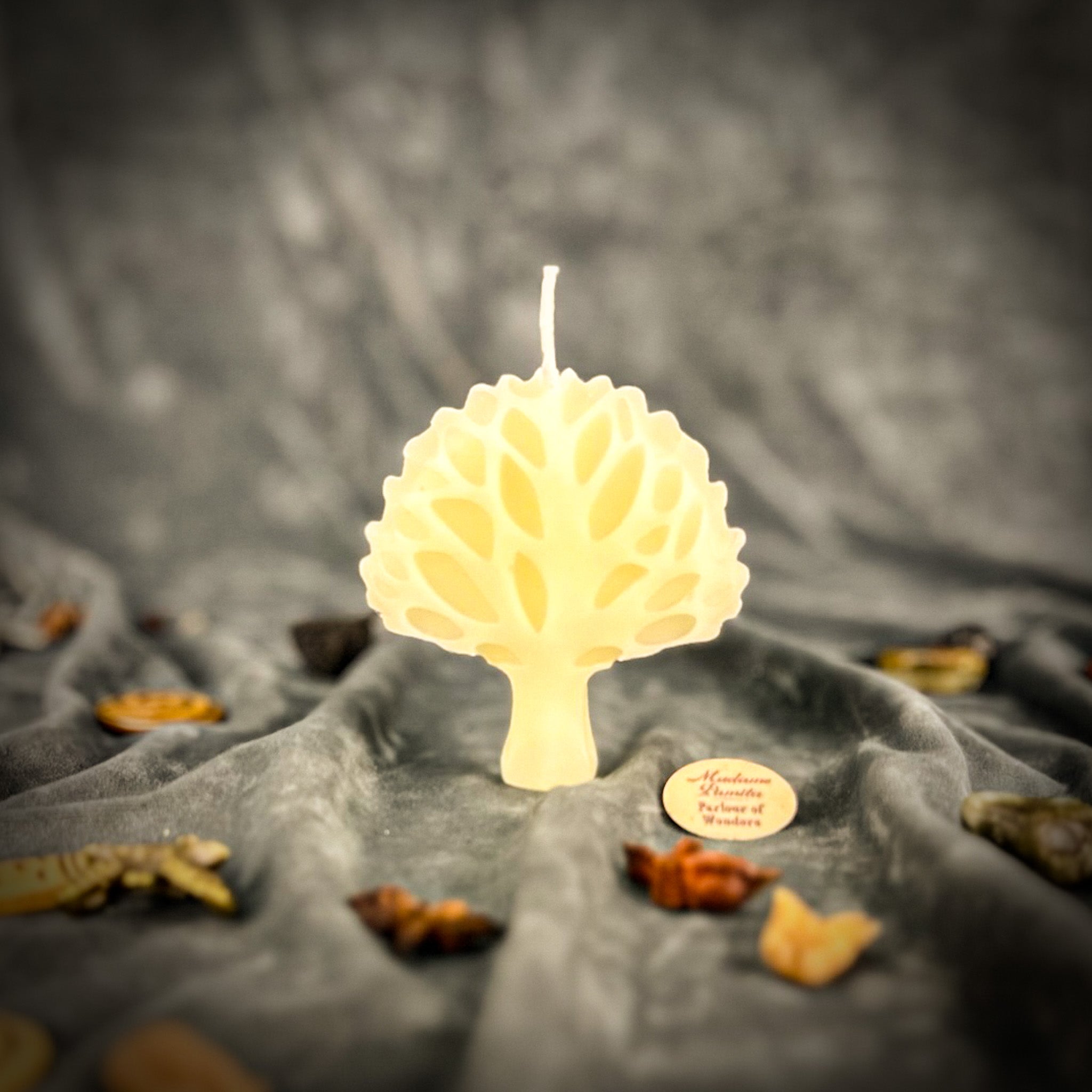 Beeswax Cosmic Tree Spell Candle - Shamanic Journey & Spirit Connection