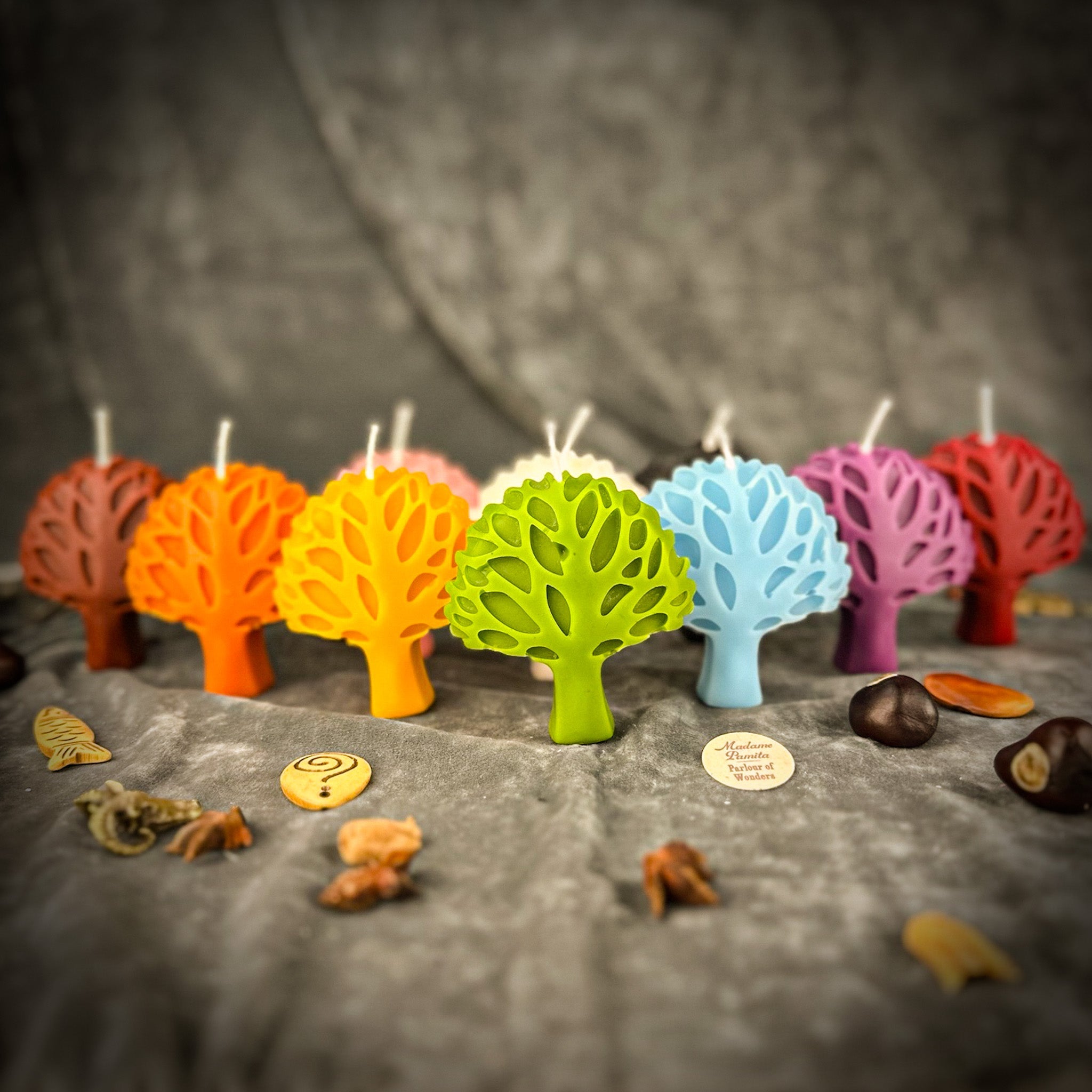 Beeswax Cosmic Tree Spell Candle - Shamanic Journey & Spirit Connection