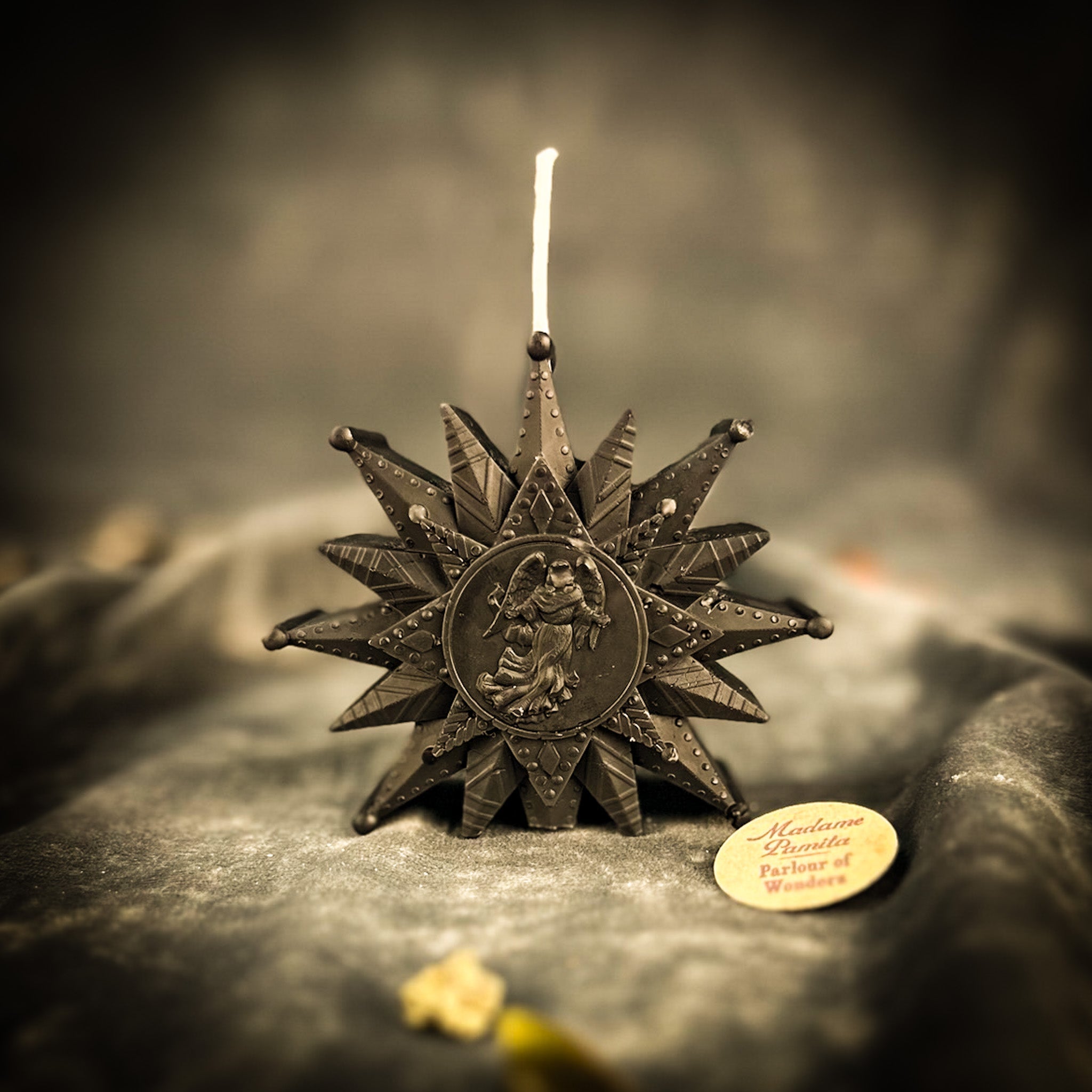 Beeswax Slavic Zvizda Winter Star Spell Candle