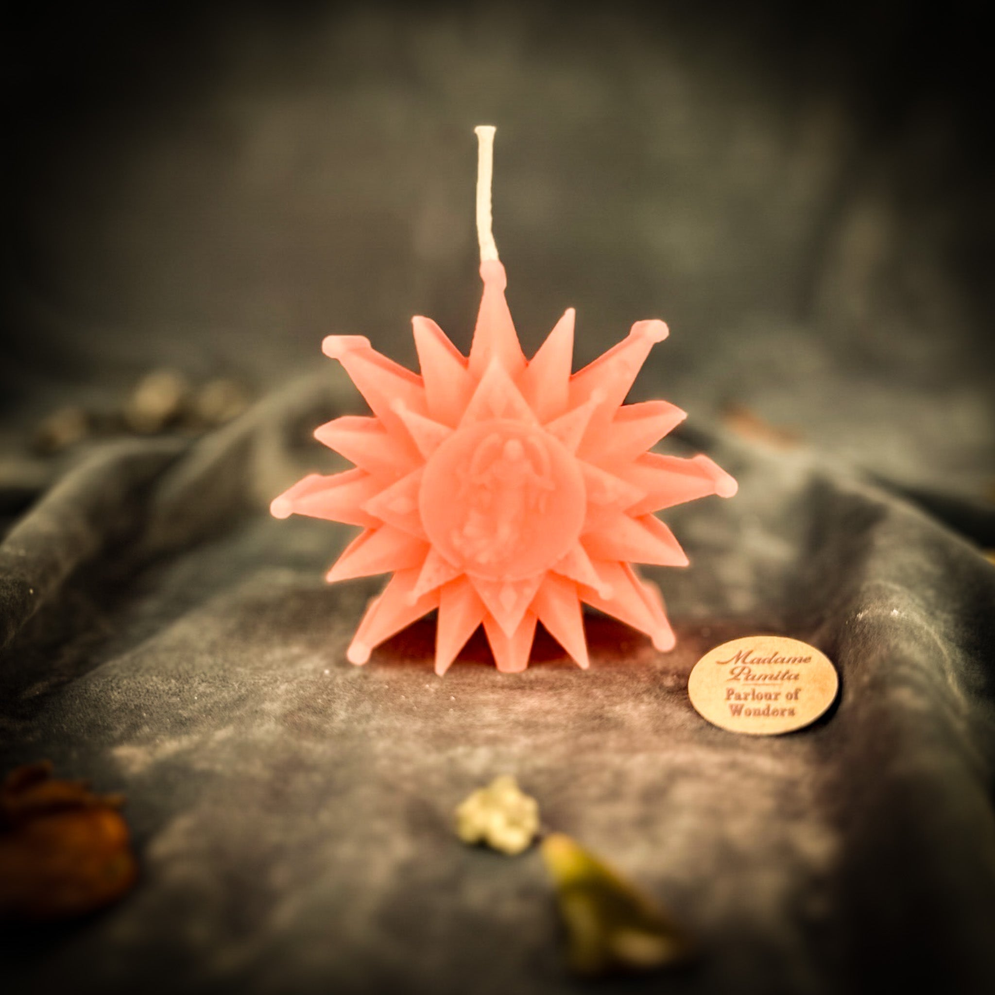 Beeswax Slavic Zvizda Winter Star Spell Candle