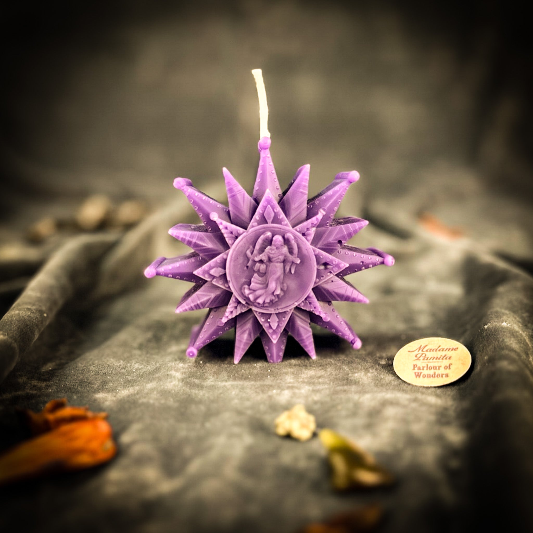 Beeswax Slavic Zvizda Winter Star Spell Candle