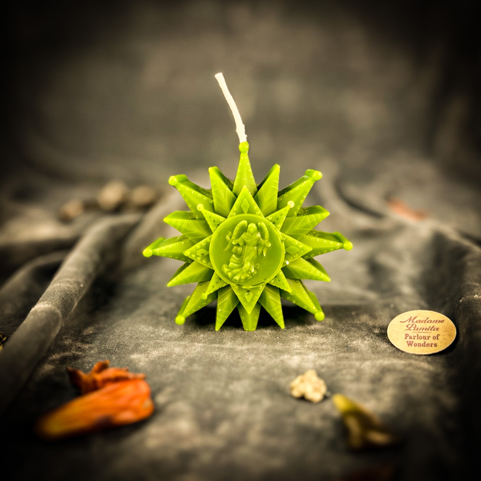 Beeswax Slavic Zvizda Winter Star Spell Candle