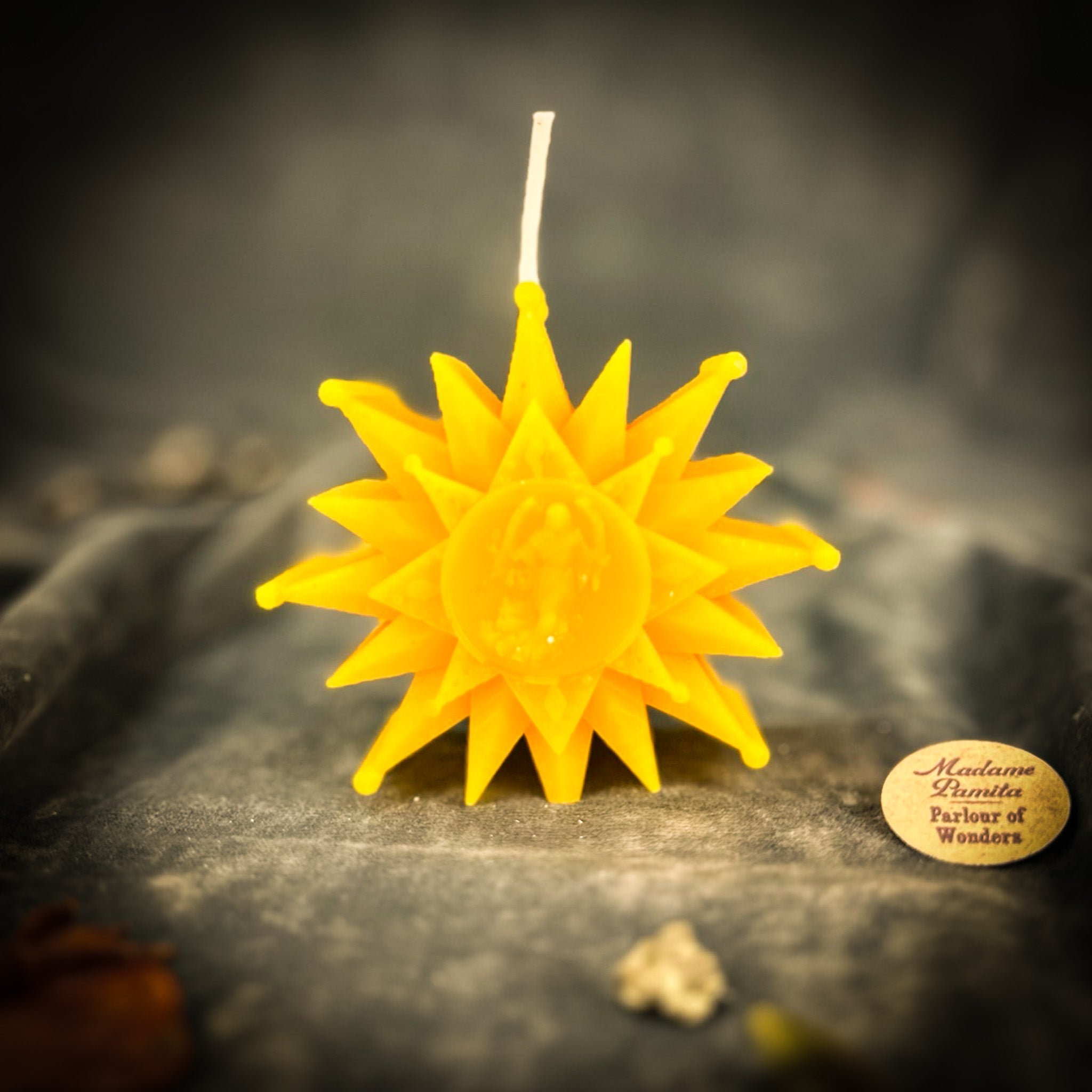 Beeswax Slavic Zvizda Winter Star Spell Candle