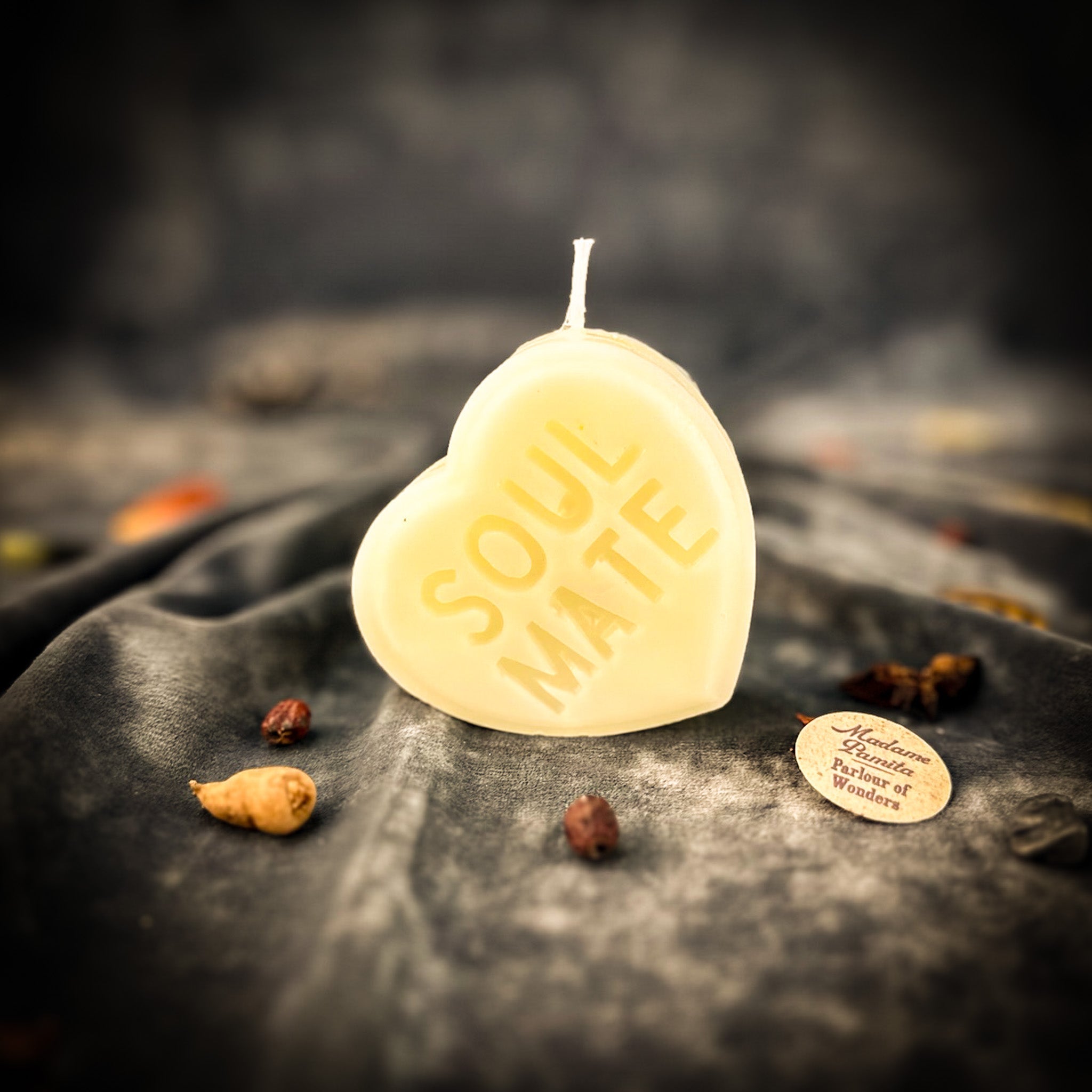 Beeswax Soul Mate Spell Candle - Deep Connection Magic