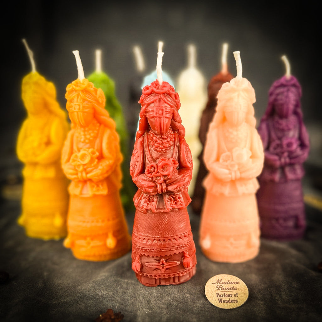 Beeswax Vesna Goddess Spell Candle | Attraction, Love & Renewal