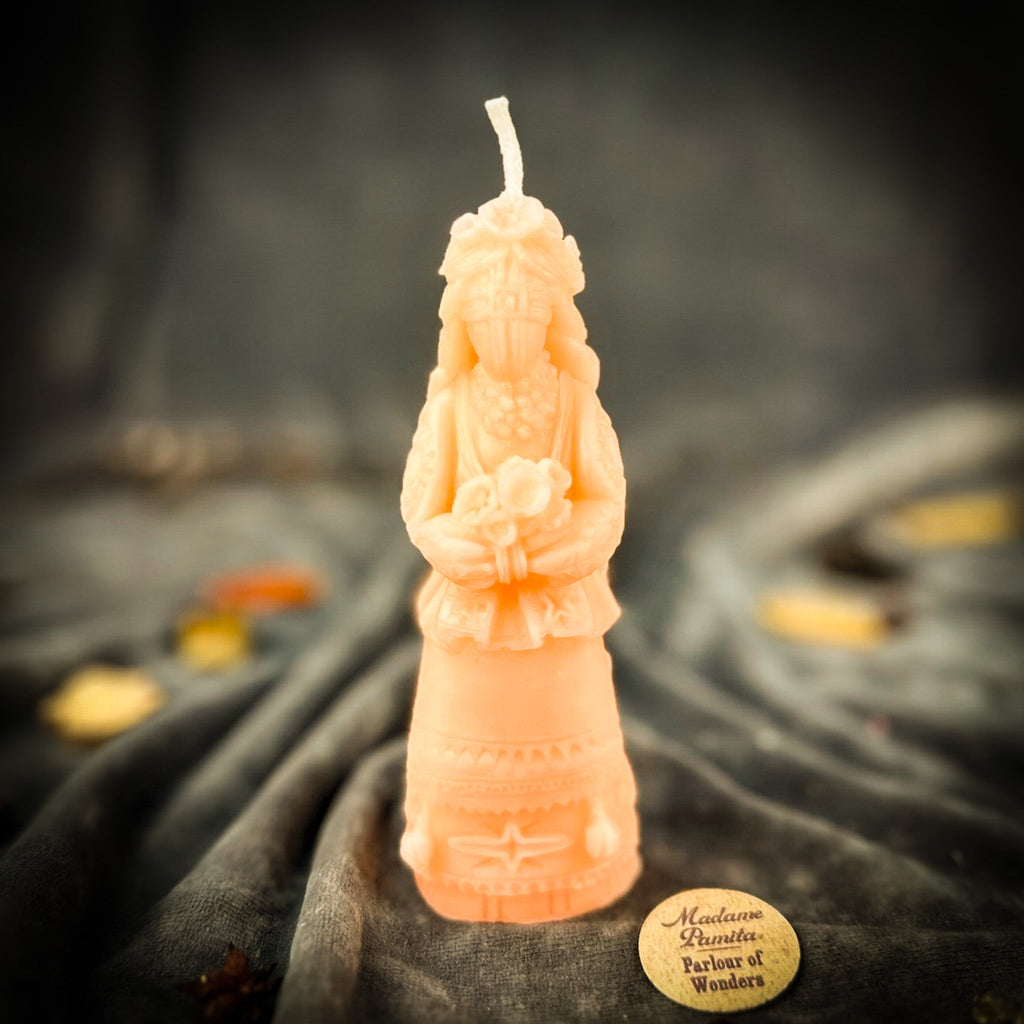 Beeswax Vesna Goddess Spell Candle | Attraction, Love & Renewal