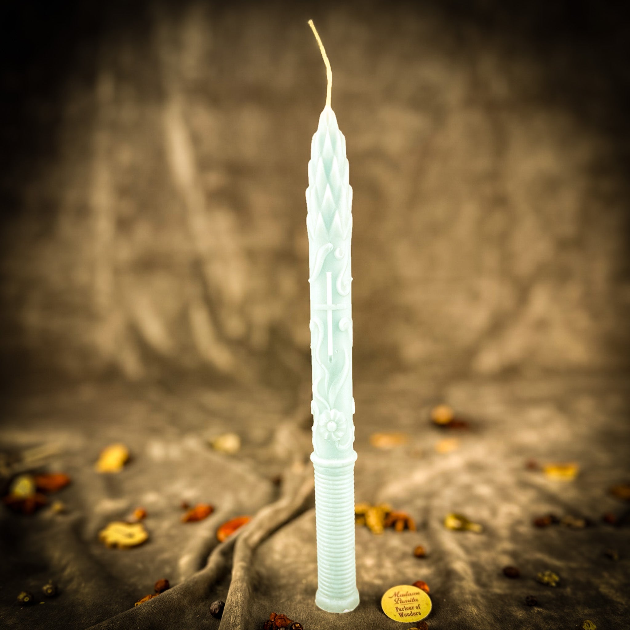 Stritennya Asparagus Candlemas Taper Candle Spell Kit - Renewal & Protection