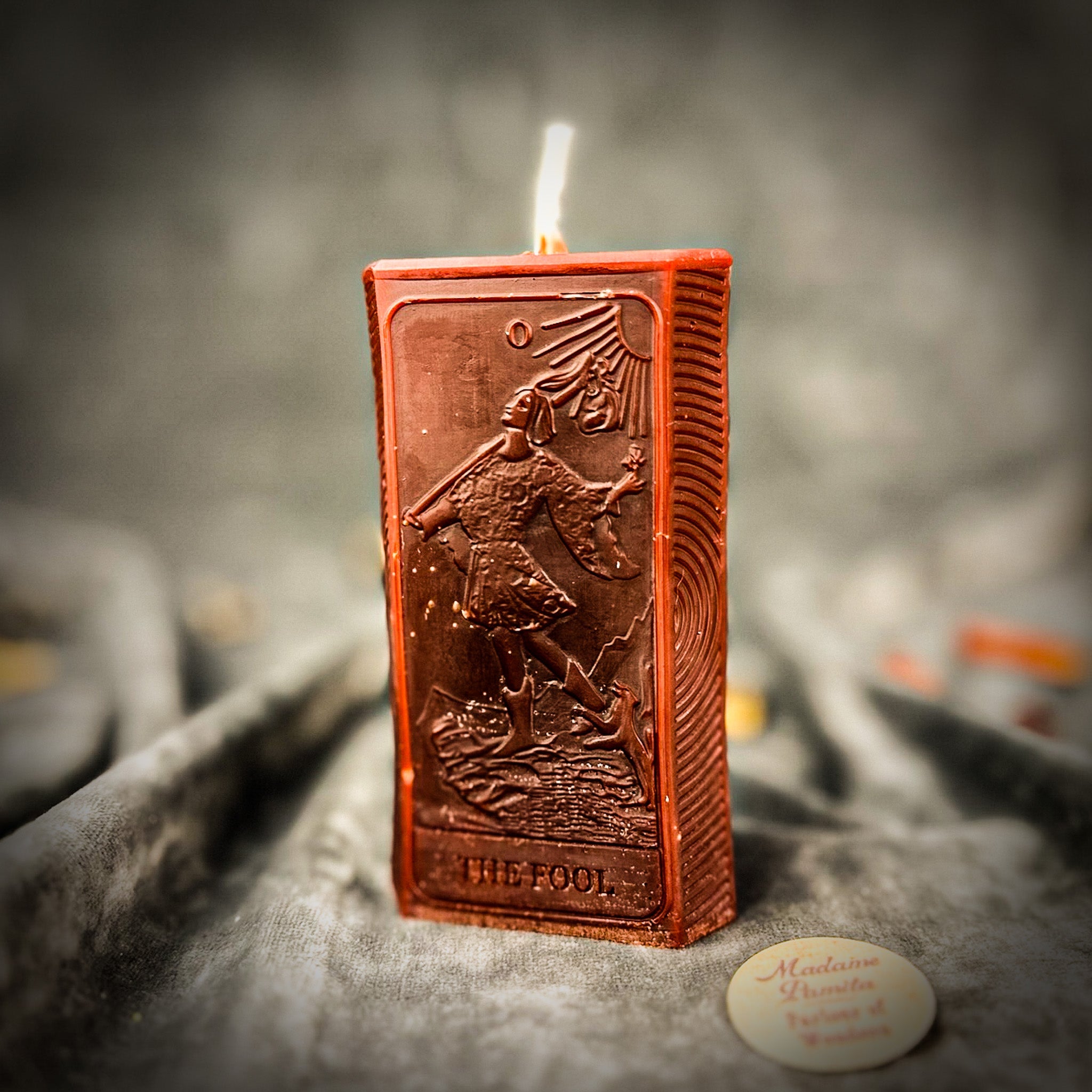 Beeswax The Fool Tarot Card Spell Candle