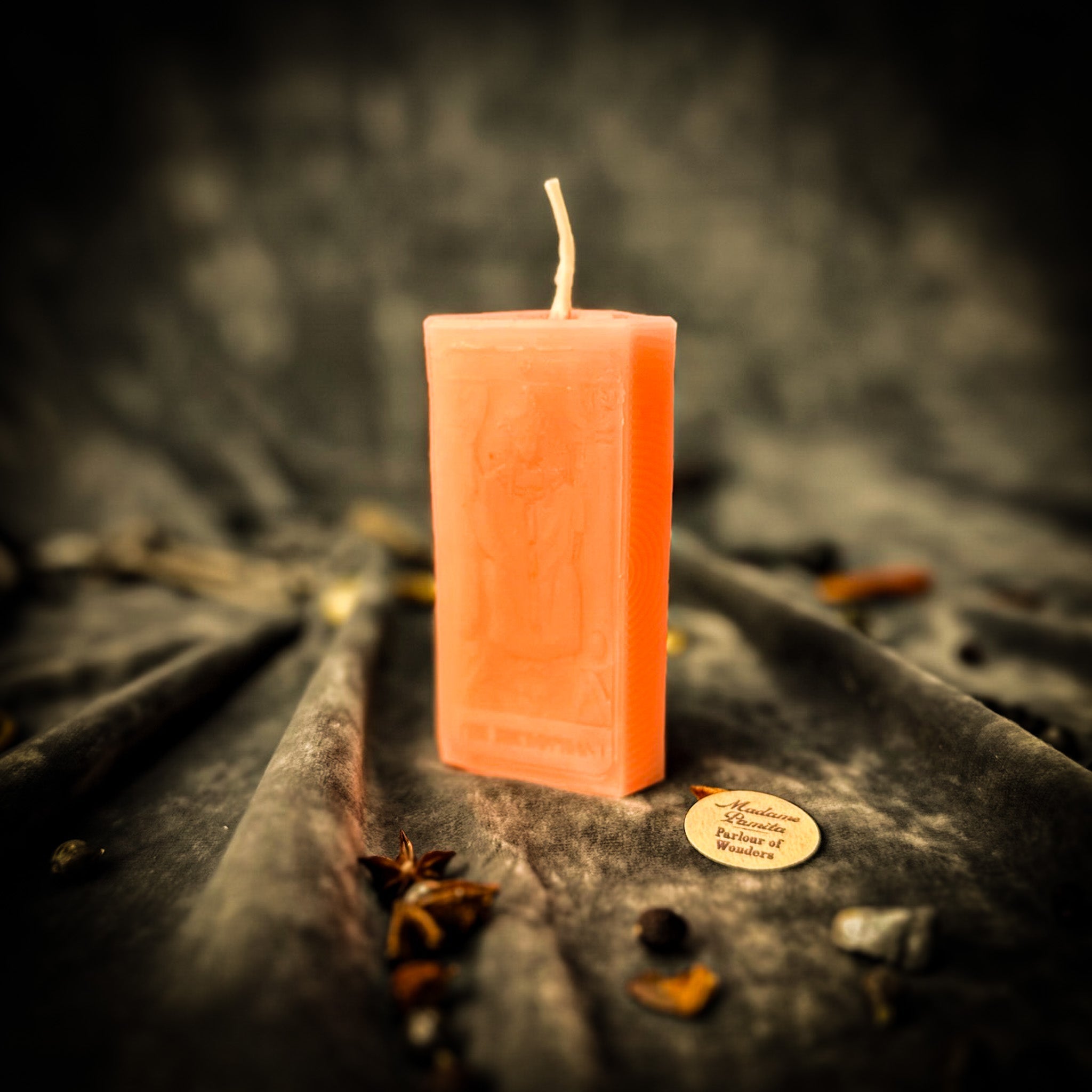 Beeswax The Hierophant Tarot Card Spell Candle