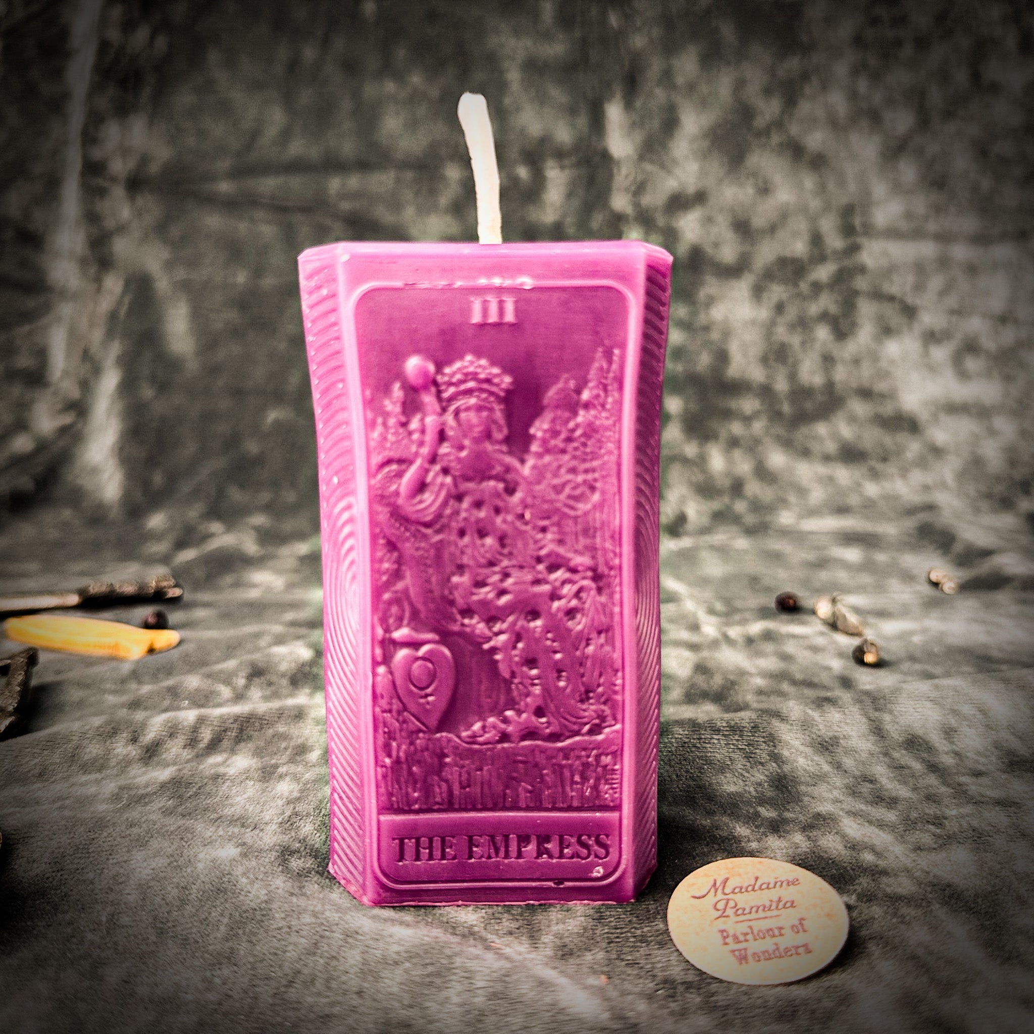 Beeswax The Empress Tarot Card Spell Candle