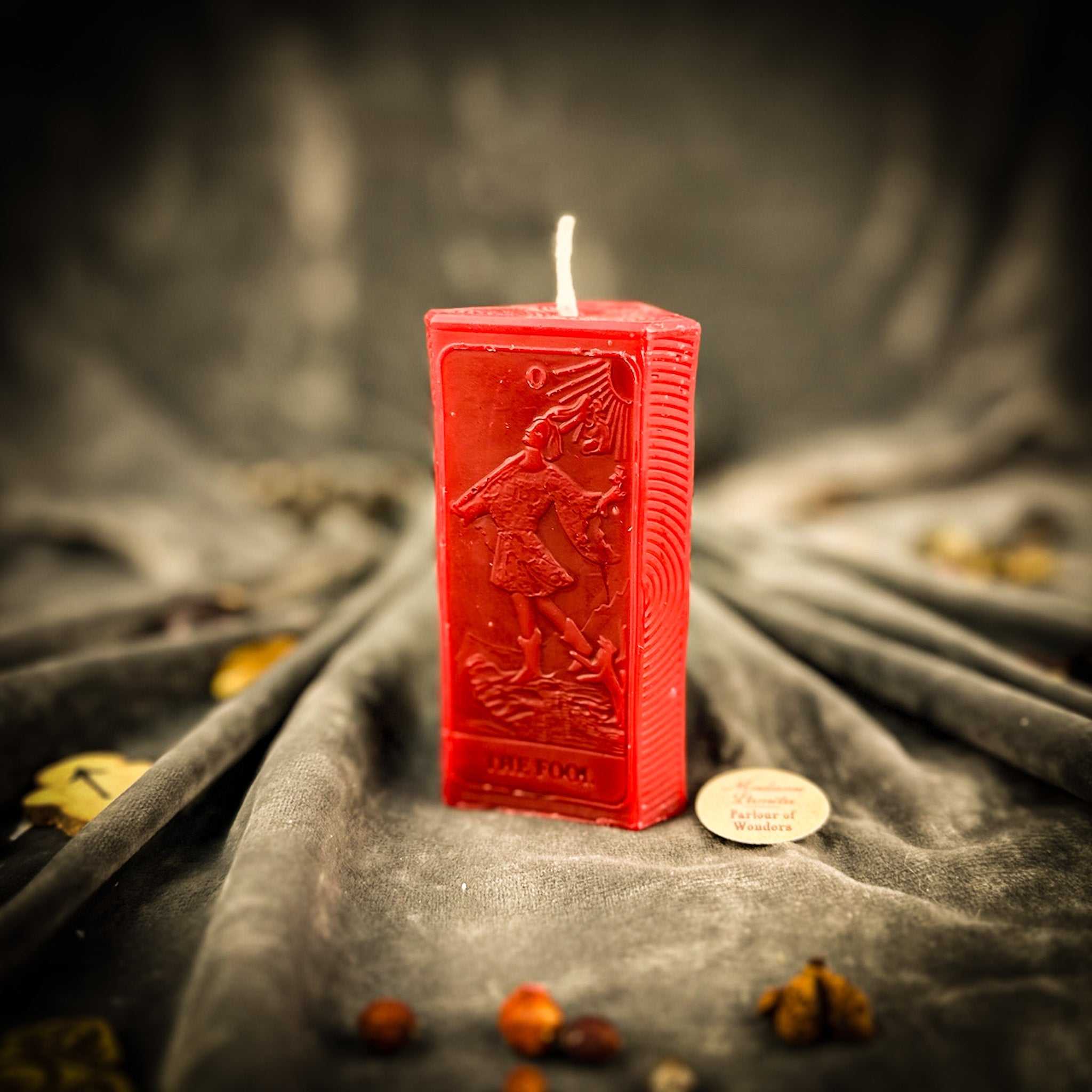 Beeswax The Fool Tarot Card Spell Candle