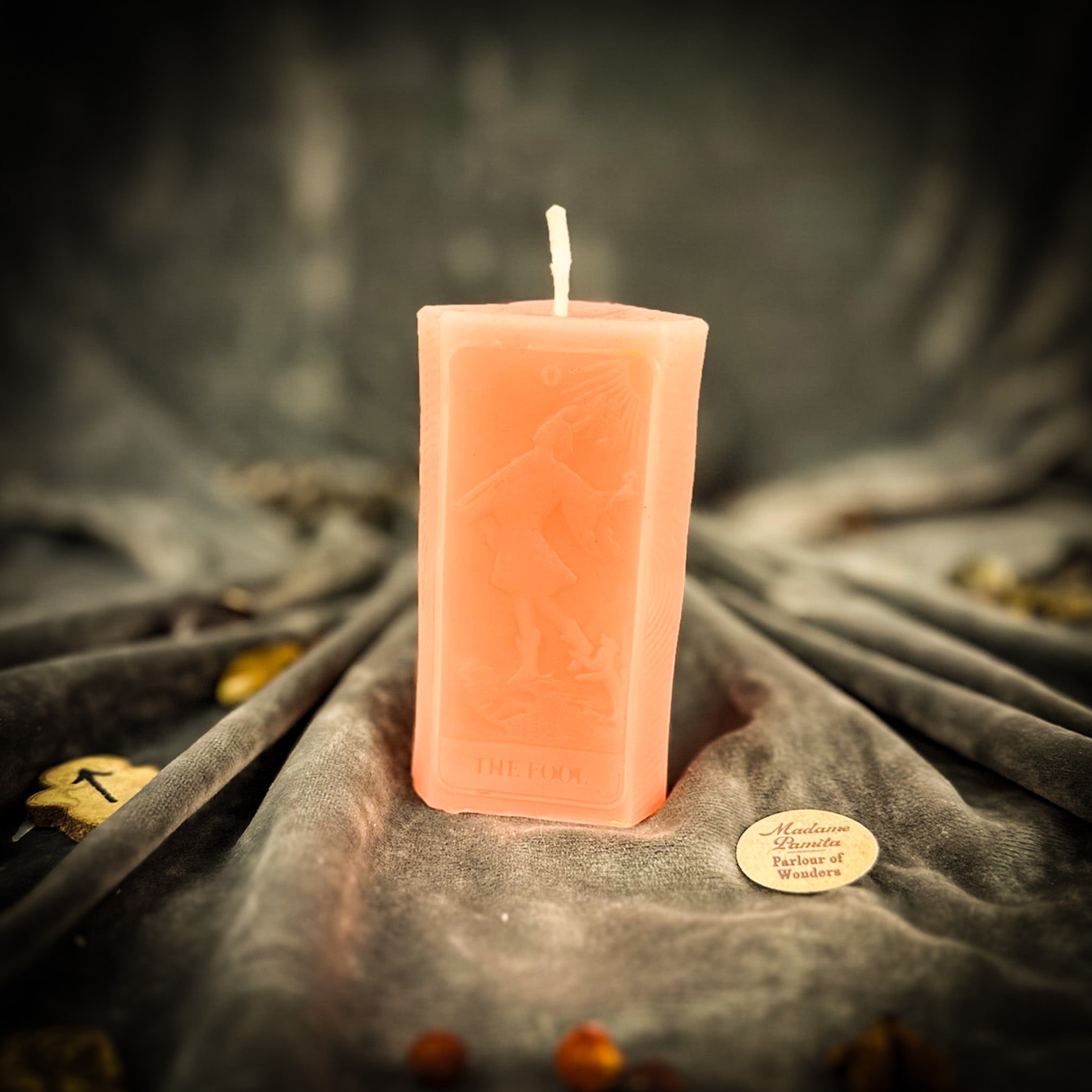 Beeswax The Fool Tarot Card Spell Candle