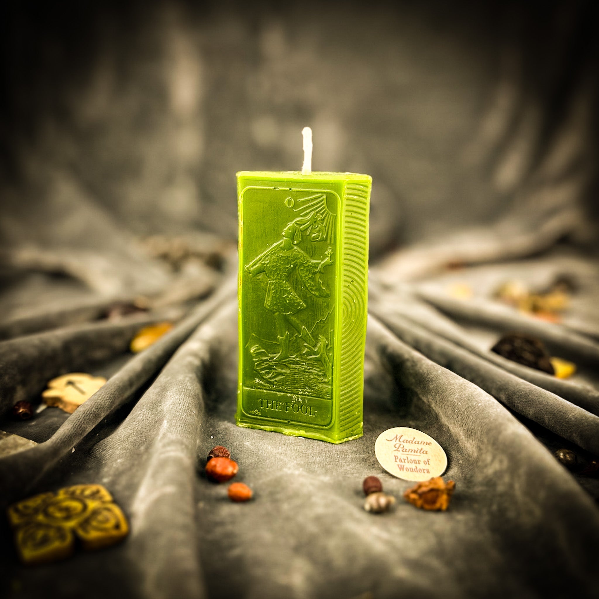 Beeswax The Fool Tarot Card Spell Candle