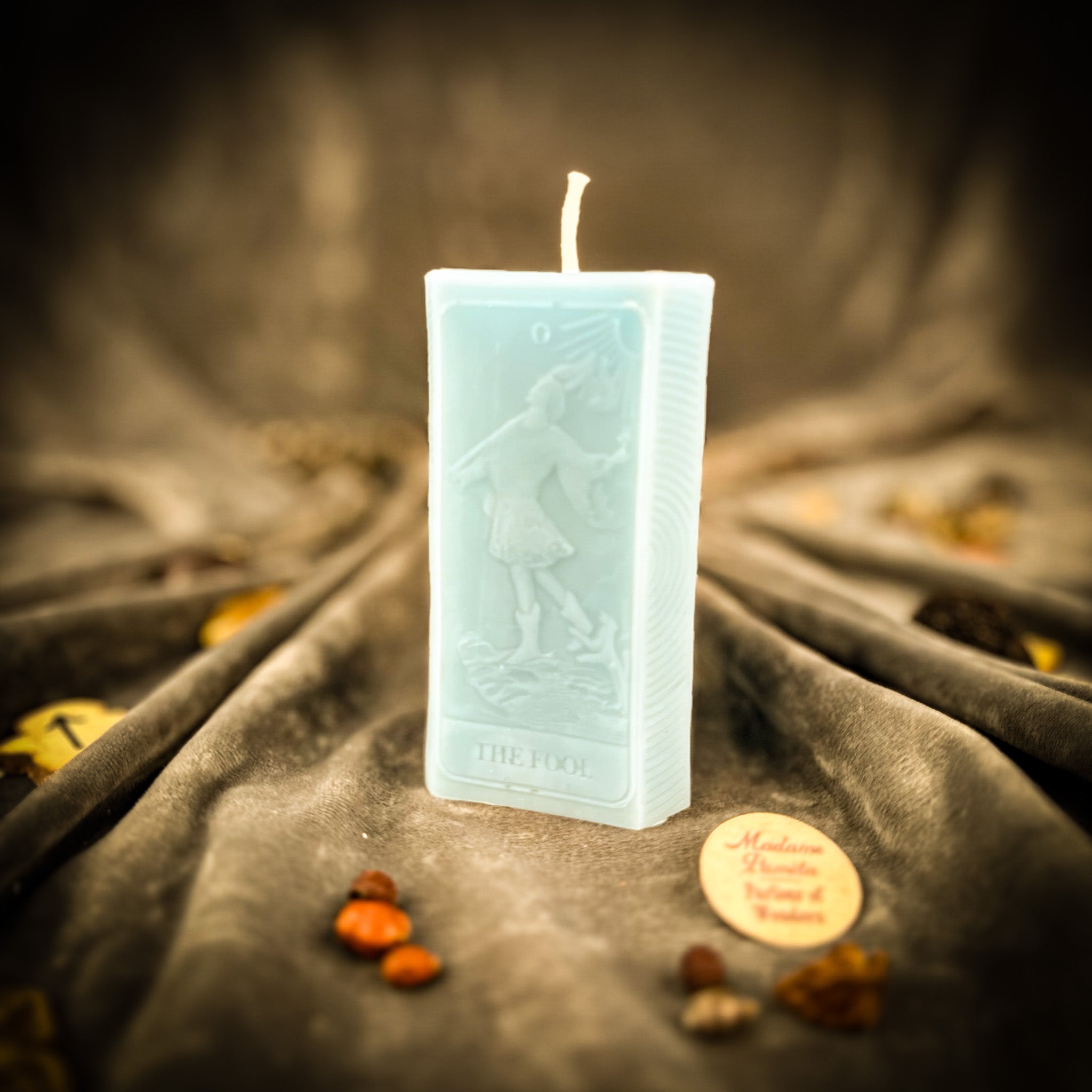 Beeswax The Fool Tarot Card Spell Candle