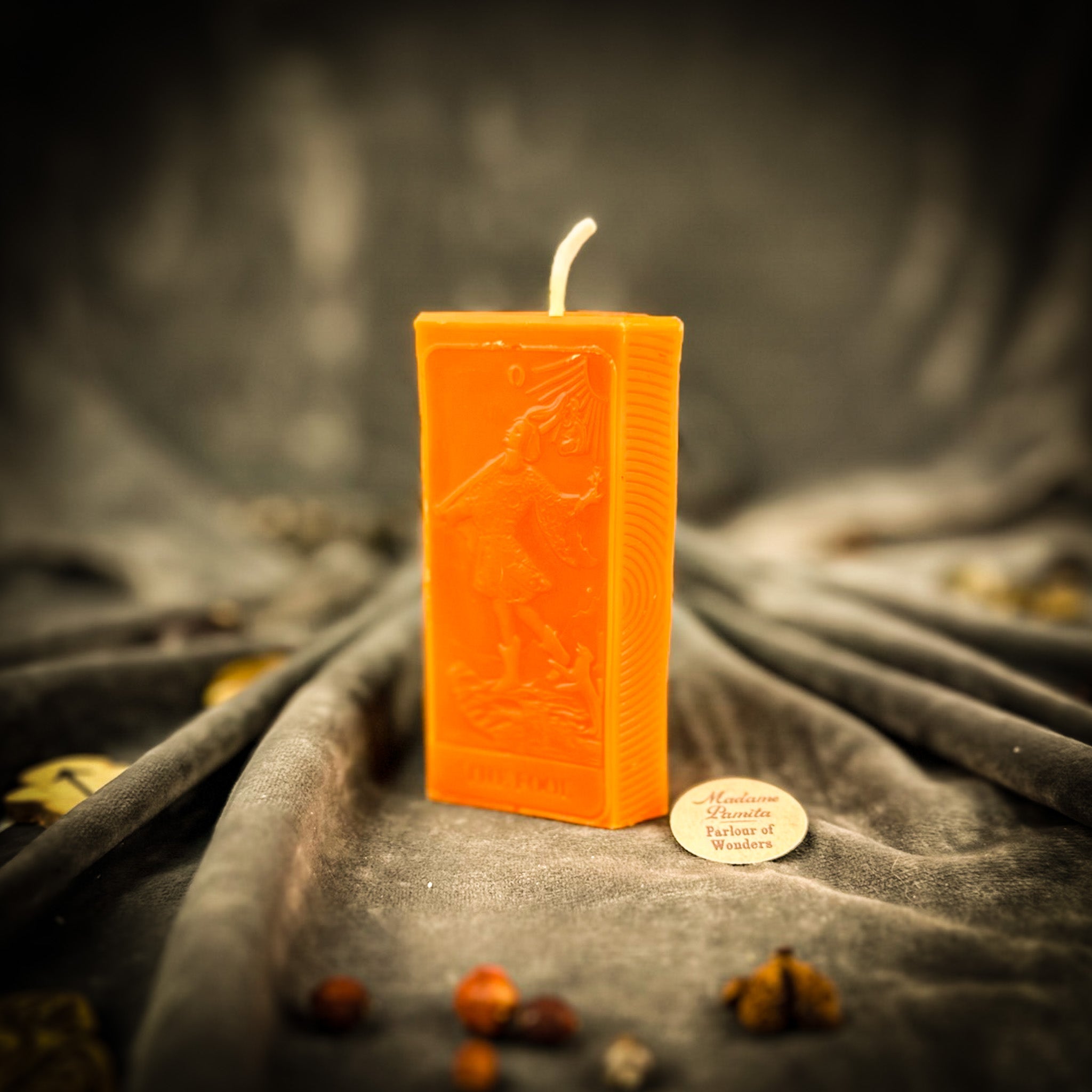 Beeswax The Fool Tarot Card Spell Candle