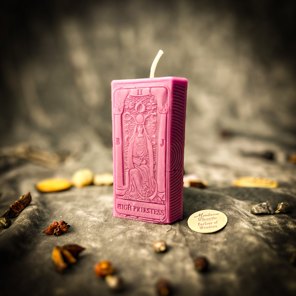 Beeswax The High Priestess Tarot Card Spell Candle