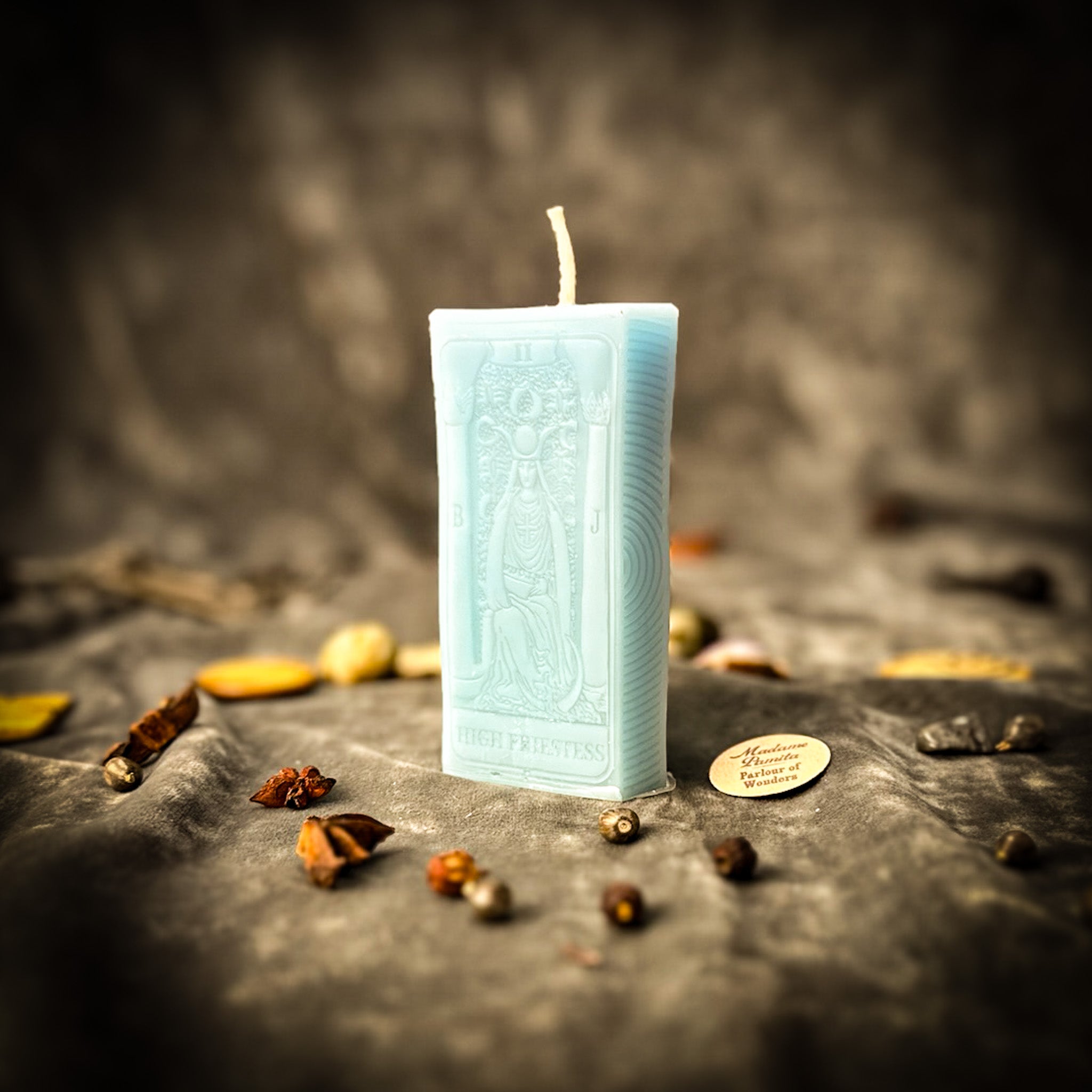 Beeswax The High Priestess Tarot Card Spell Candle
