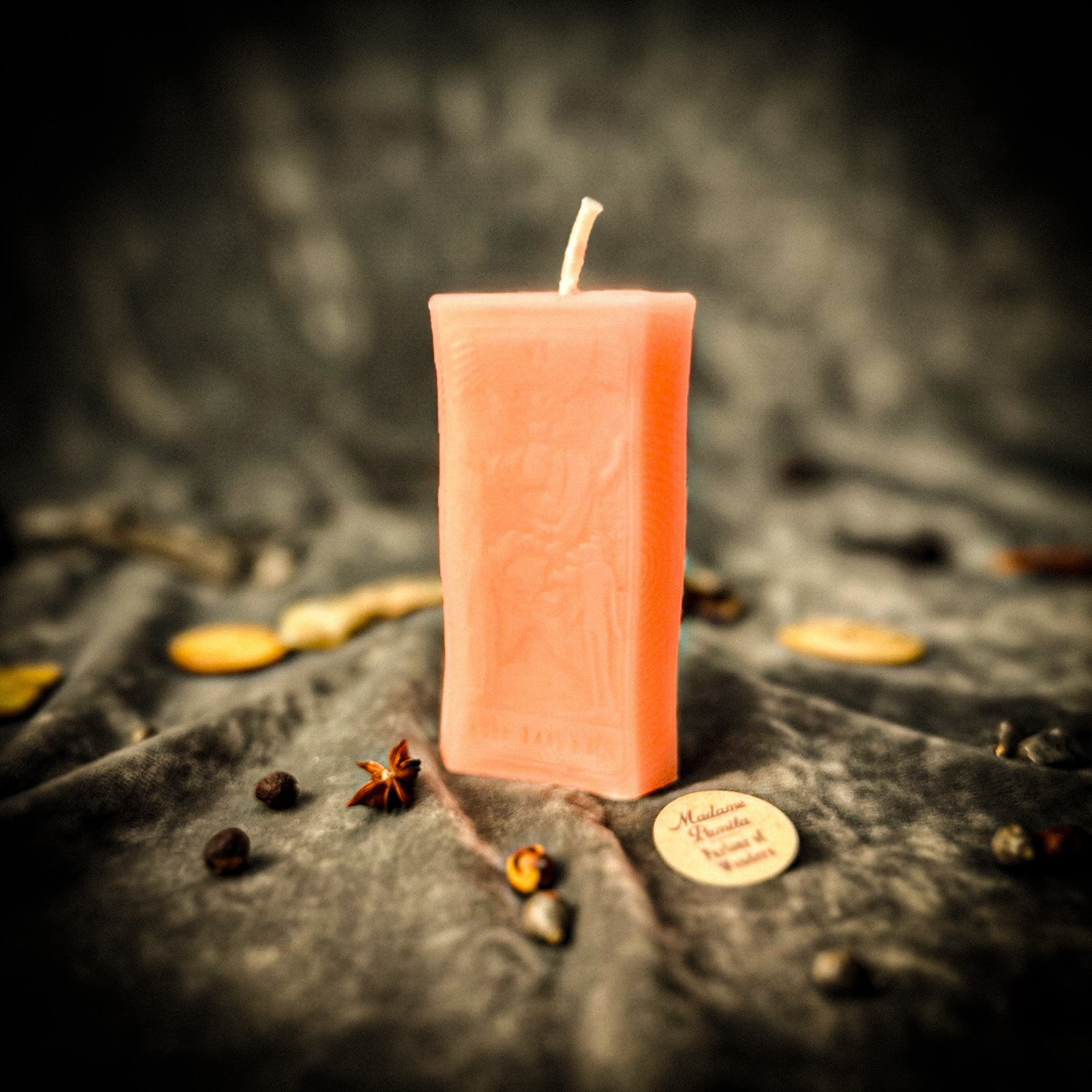 Beeswax The Lovers Tarot Card Spell Candle