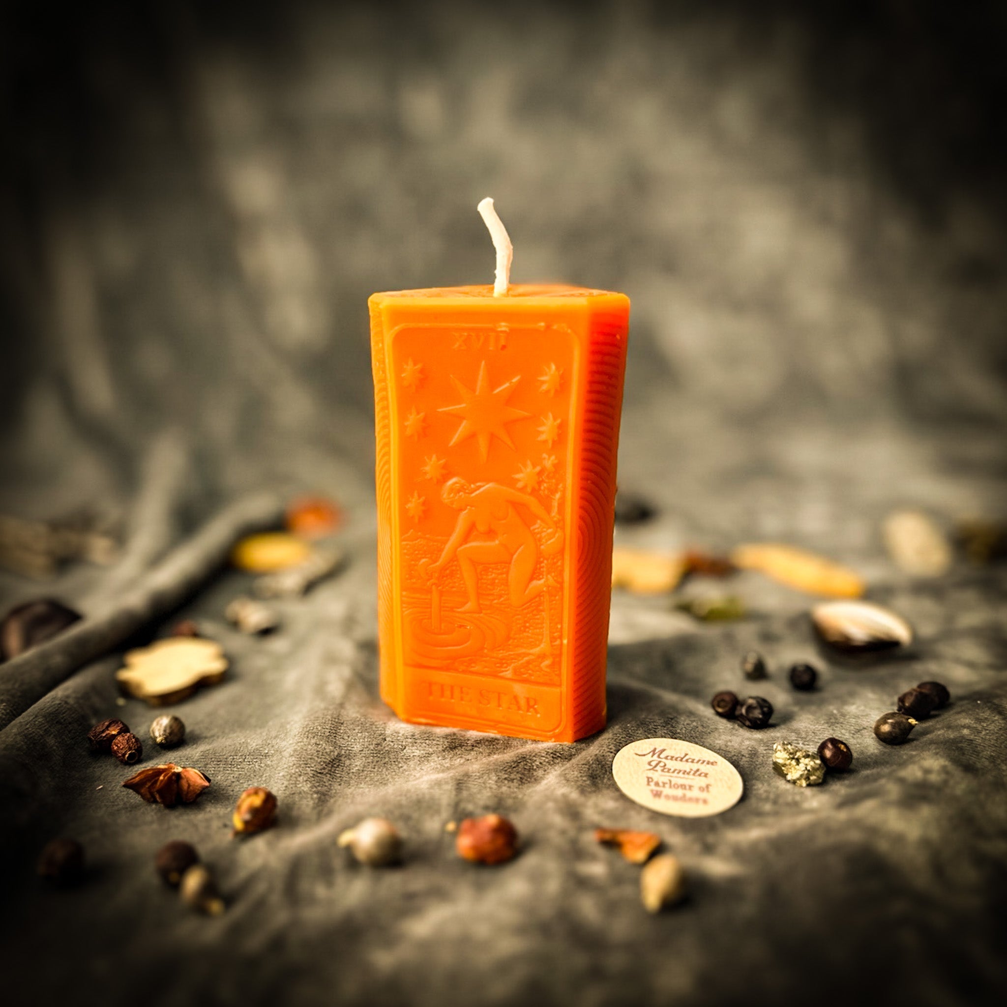 Beeswax The Star Tarot Card Spell Candle