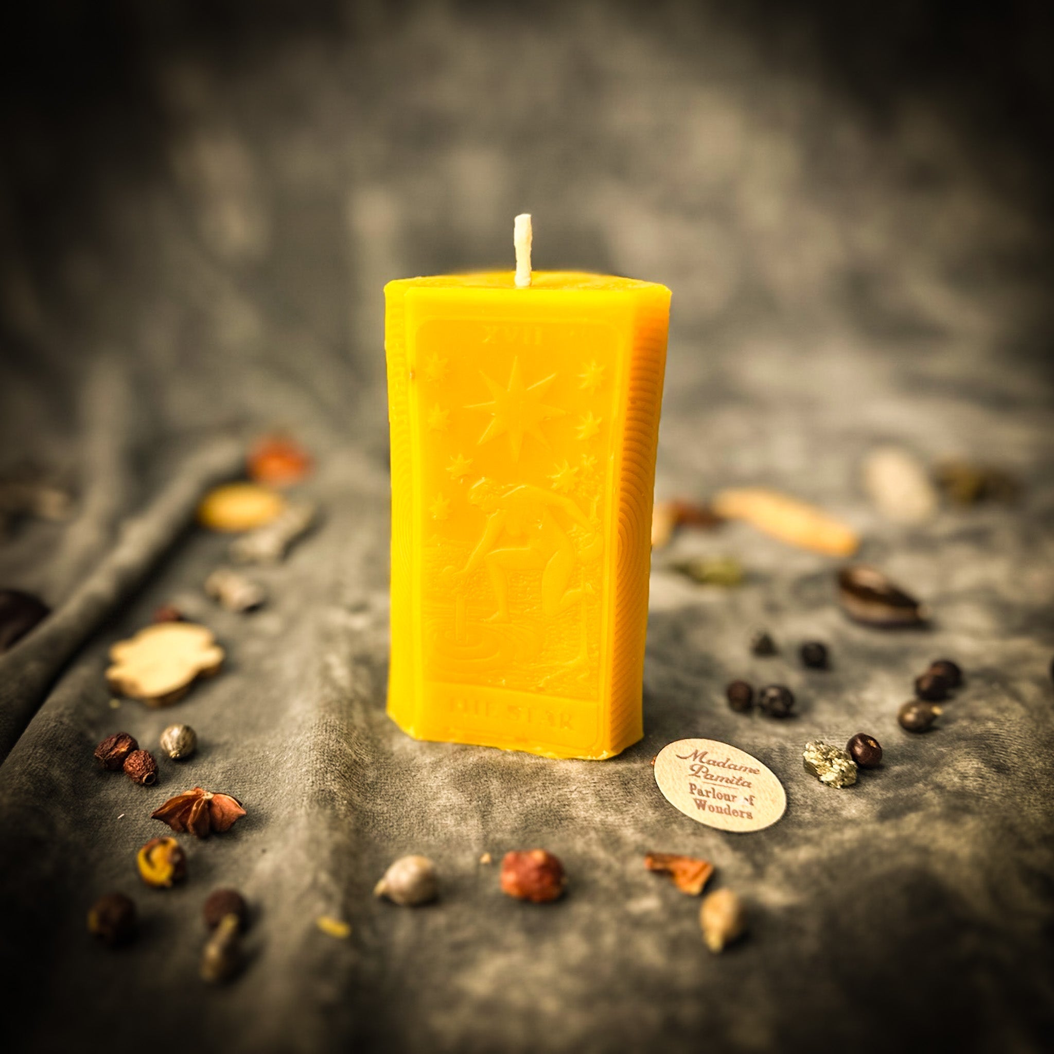 Beeswax The Star Tarot Card Spell Candle
