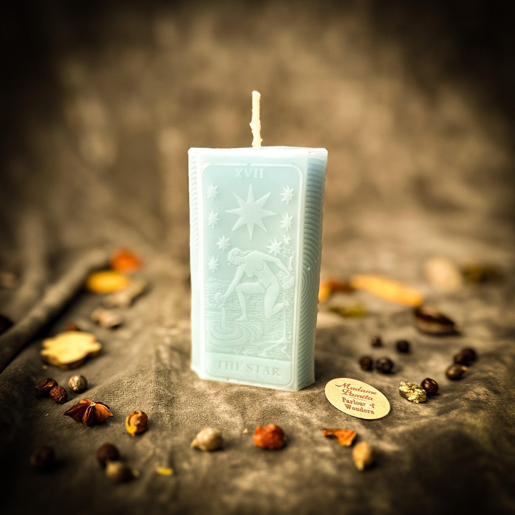 Beeswax The Star Tarot Card Spell Candle