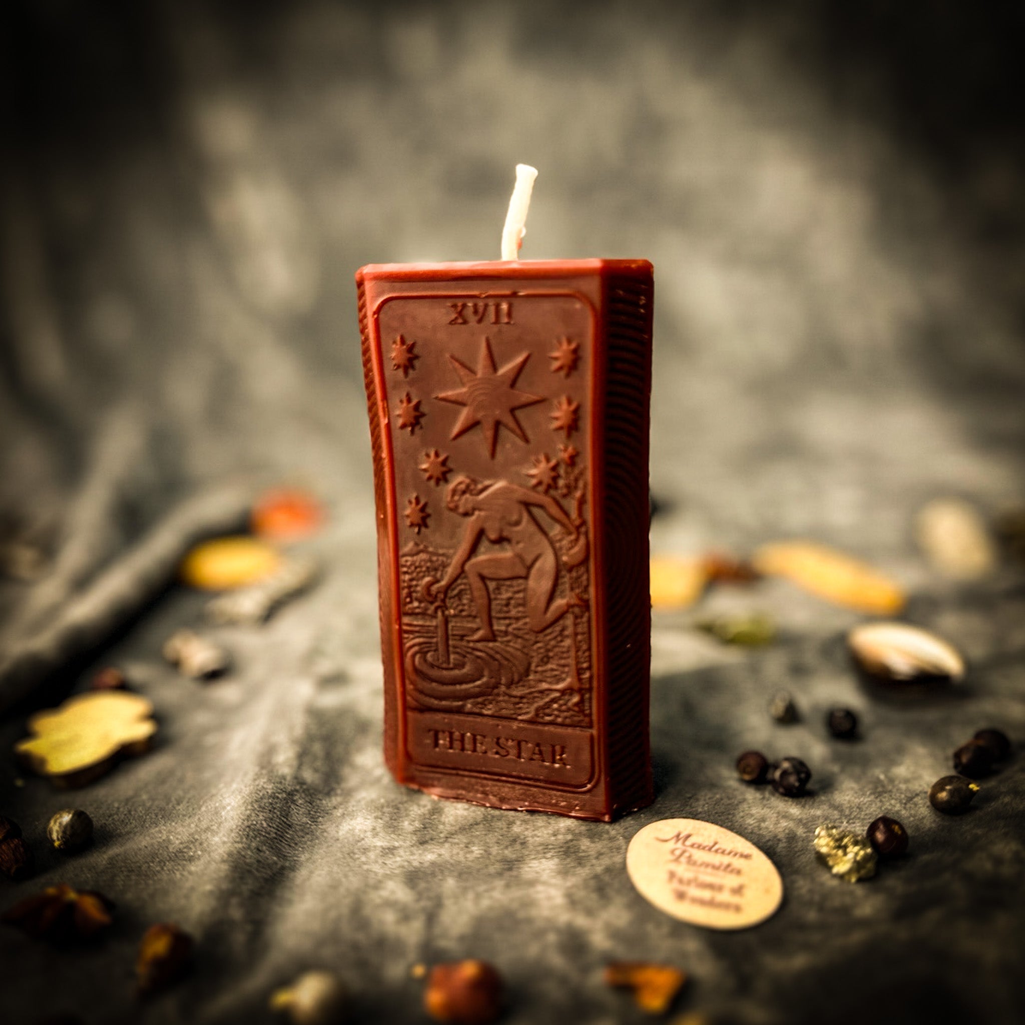 Beeswax The Star Tarot Card Spell Candle