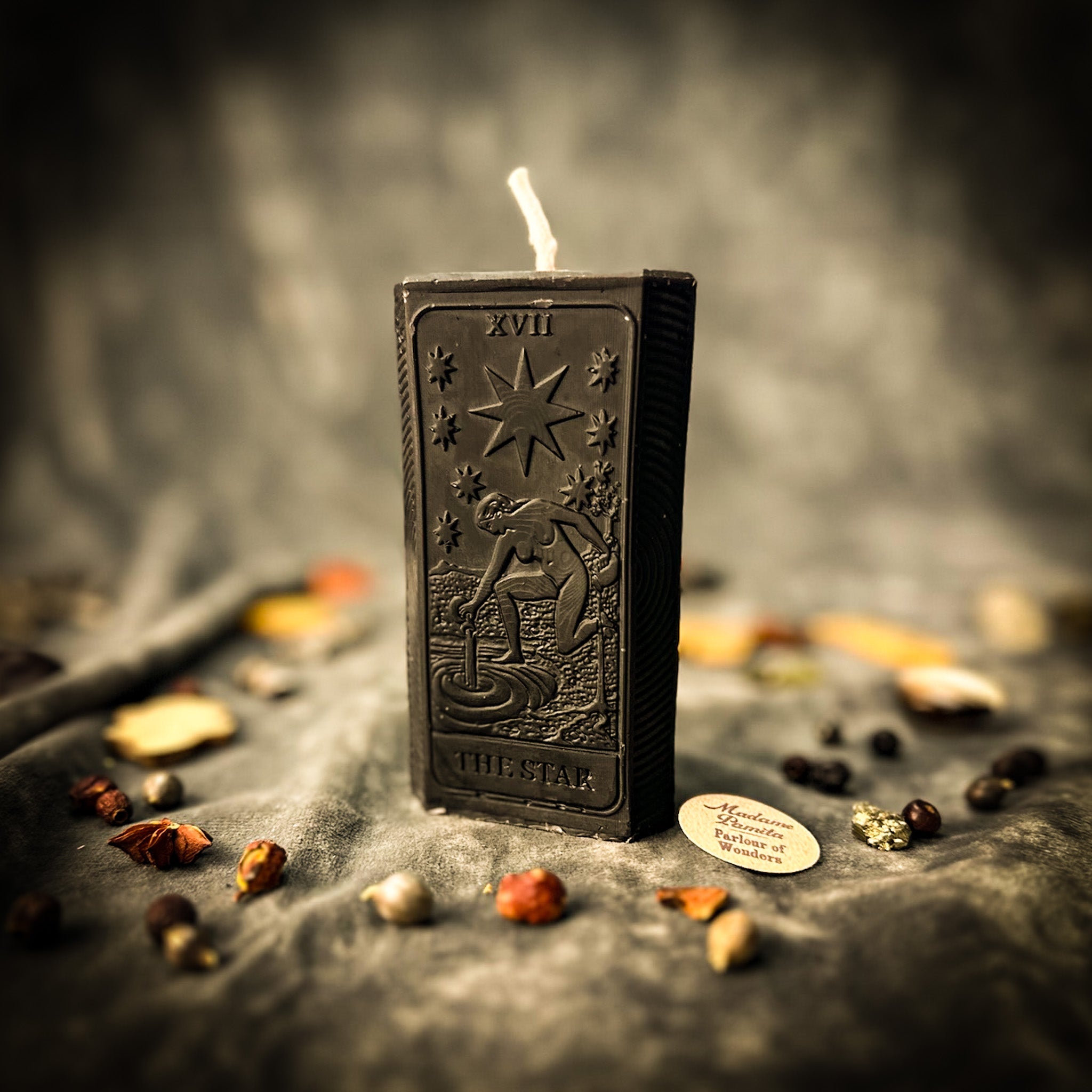 Beeswax The Star Tarot Card Spell Candle