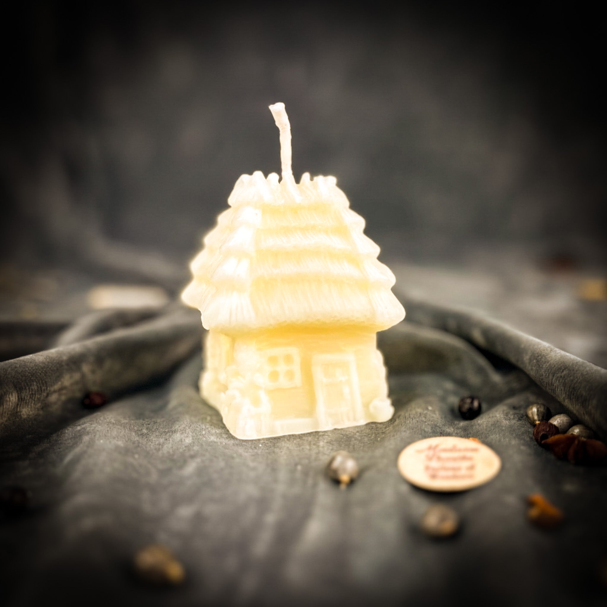 Beeswax Ukrainian Khalupa Home Protection Spell Candle