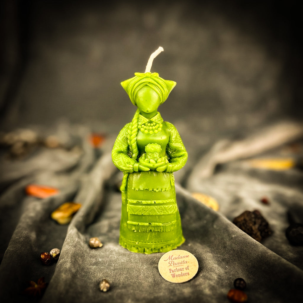 Beeswax Vidma Witch of Manifestation Spell Candle