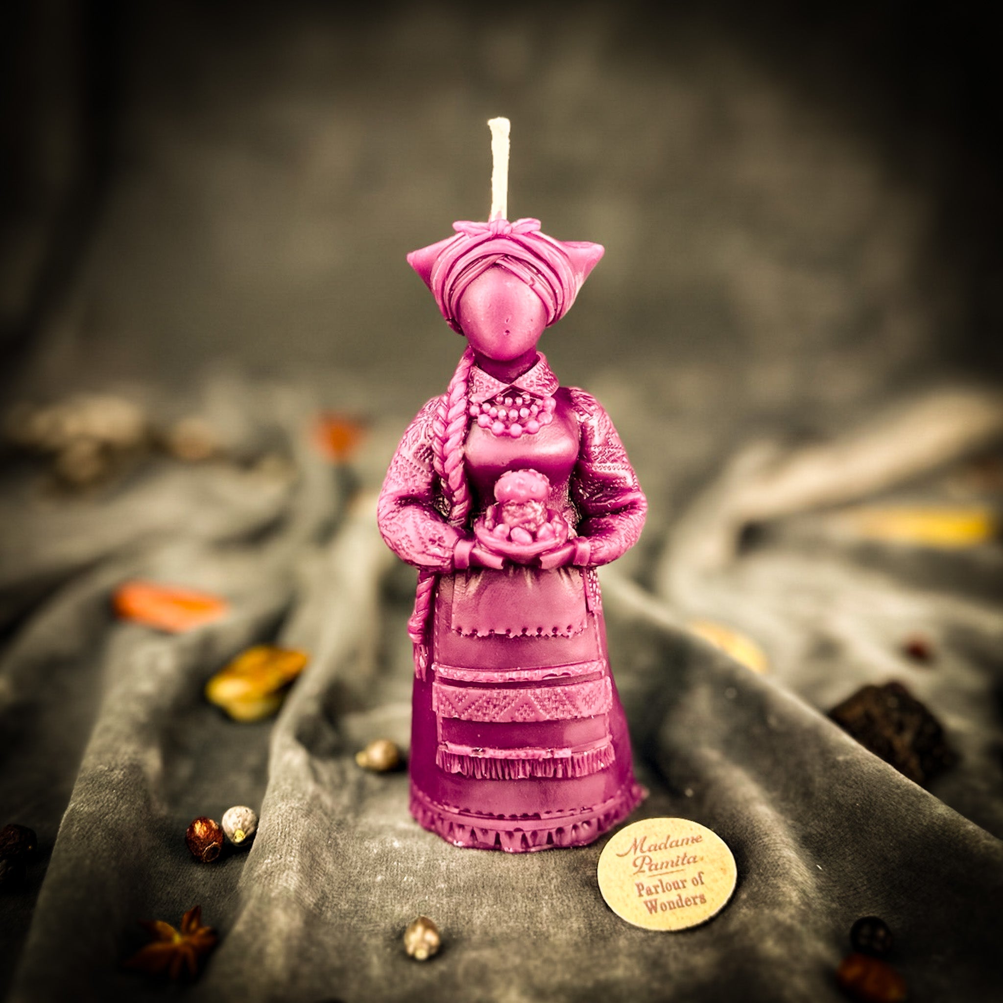 Beeswax Vidma Witch of Manifestation Spell Candle