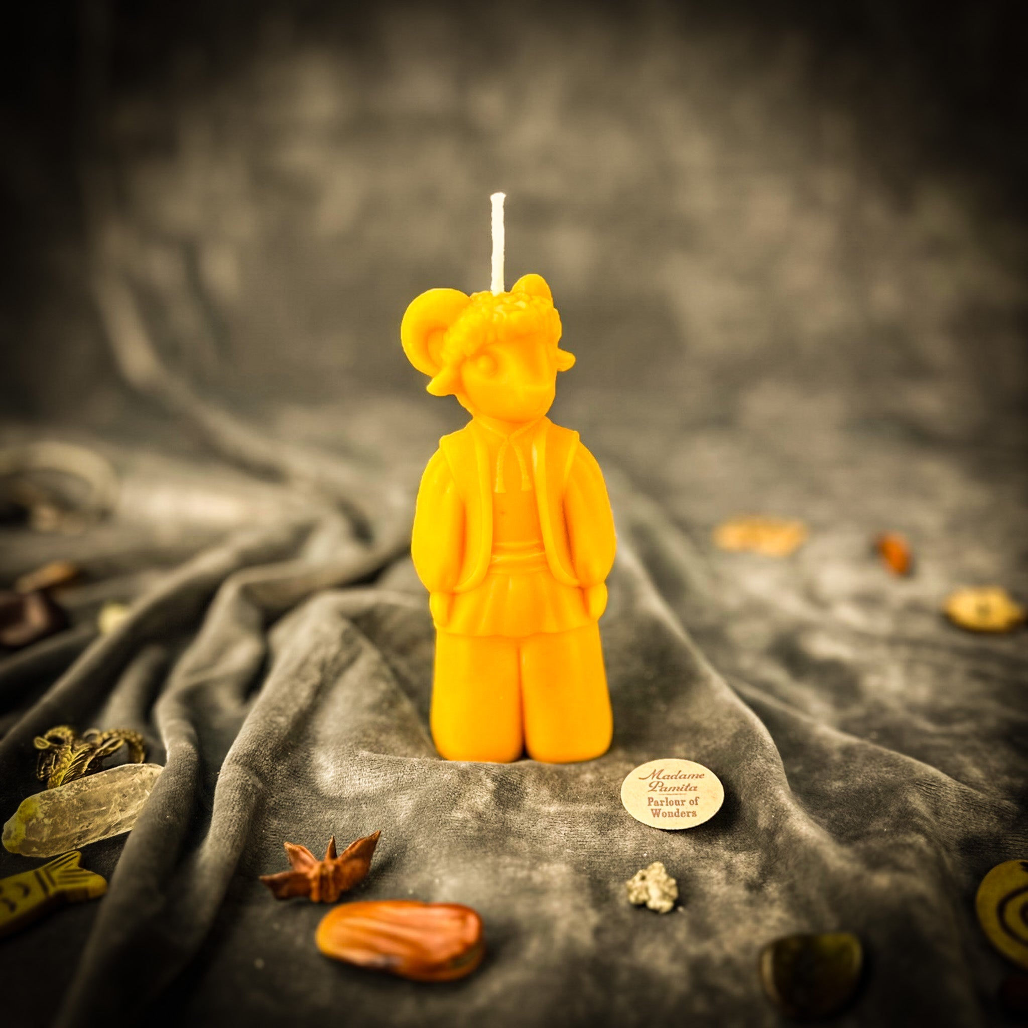 Beeswax Vodinnya Kozy Goat of Blessings Spell Candle