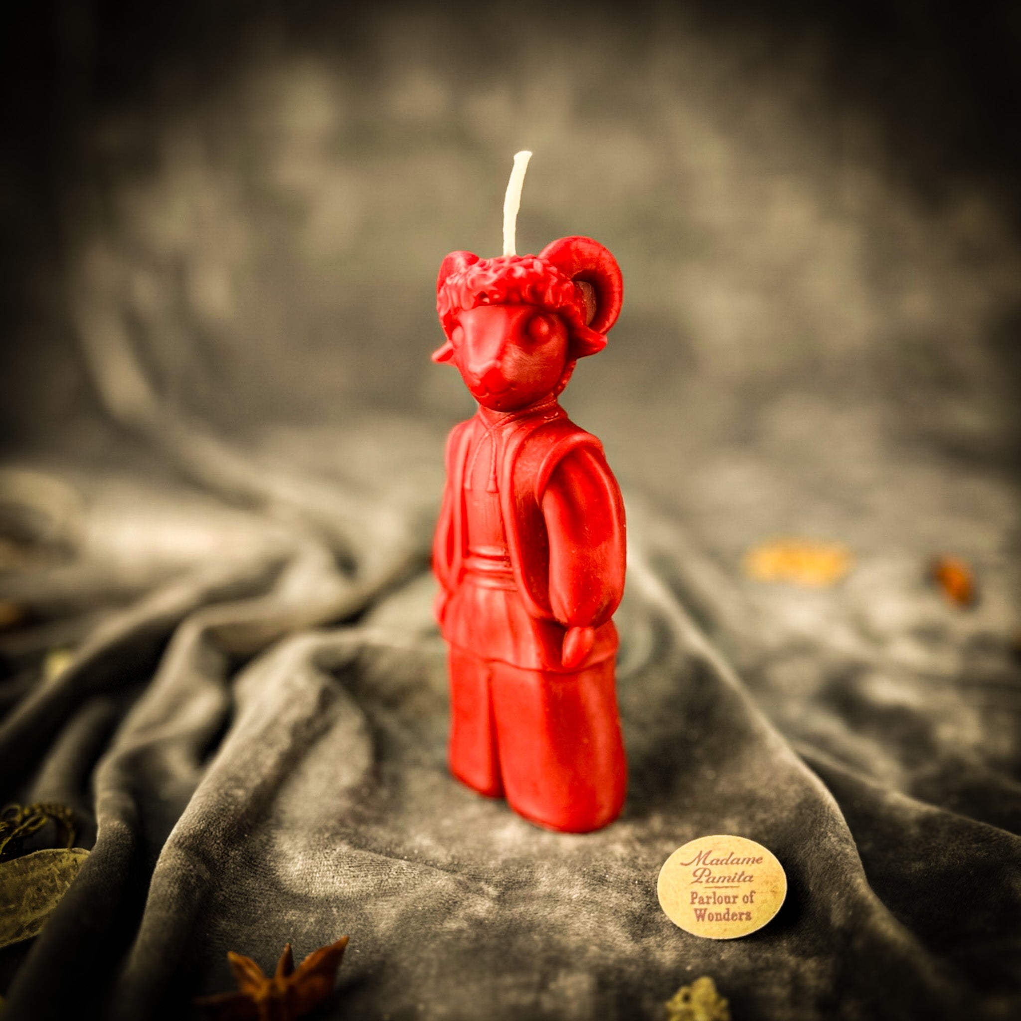 Beeswax Vodinnya Kozy Goat of Blessings Spell Candle